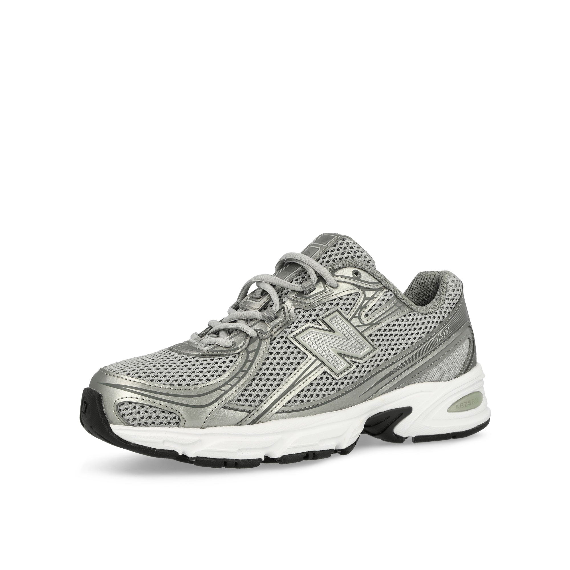 New Balance U740SG2 Castlerock / Slate Grey / Silver Metallic Low Top Sneakers Close Up | Overkill