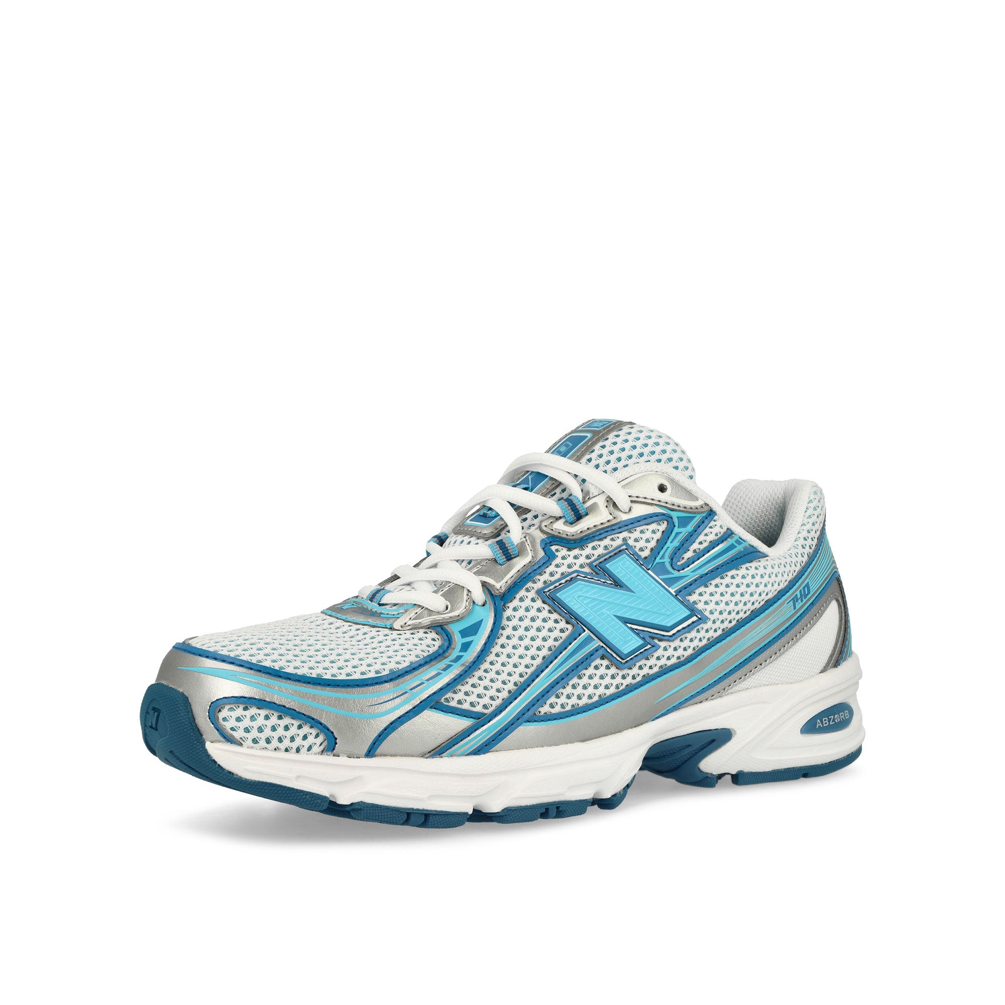 New Balance U740ST2 Blue Agate / White / Sky Blue Low Top Sneakers Close Up | Overkill
