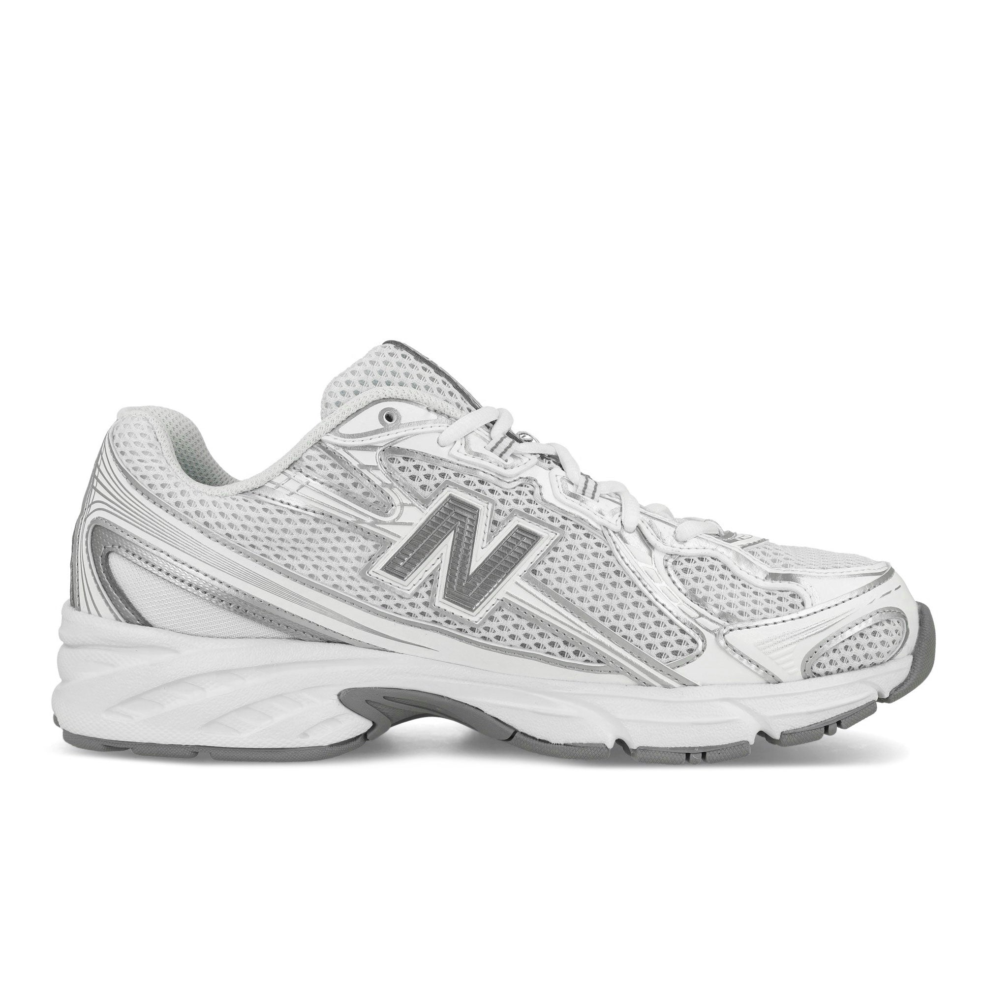 New Balance U740WM2 White / Silver Metallic / Reflection Low Top Sneakers Silhouette | Overkill
