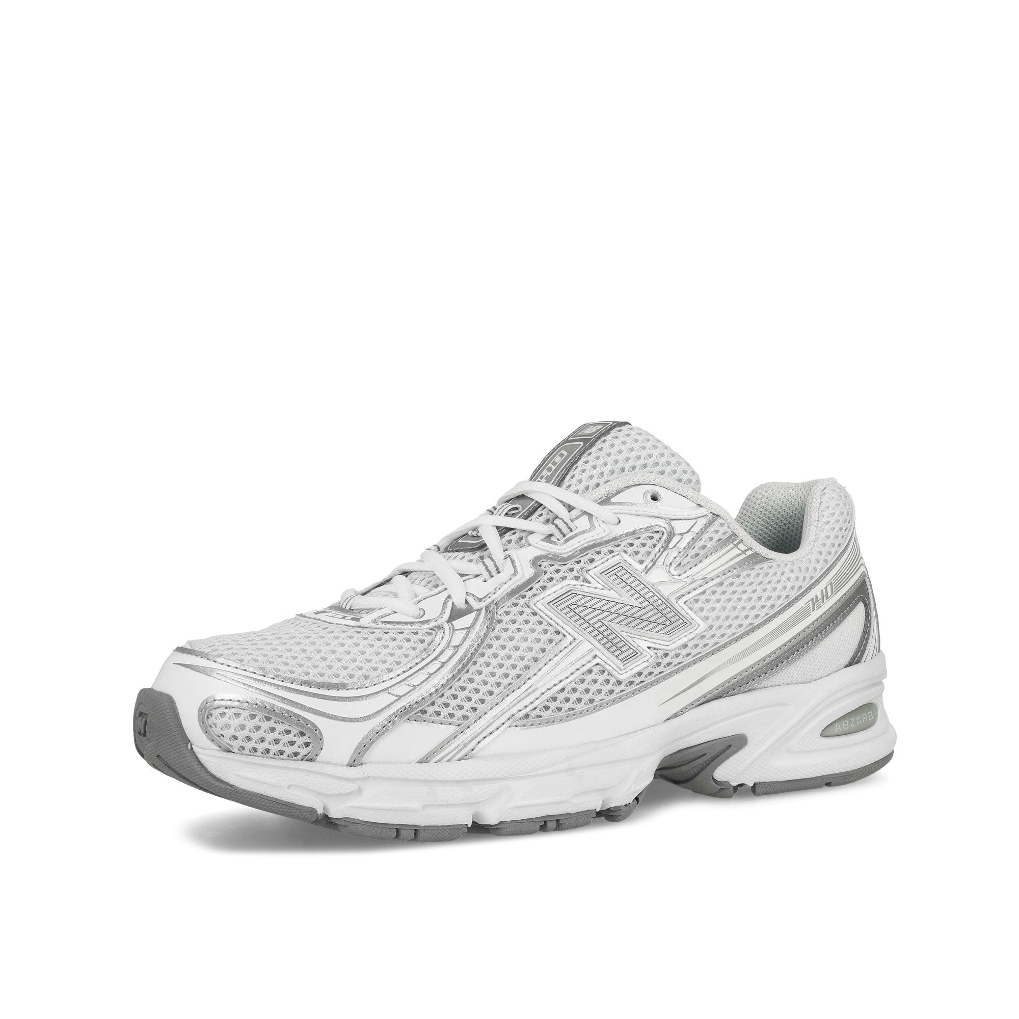 New Balance U740WM2 White / Silver Metallic / Reflection Low Top Sneakers Close Up | Overkill