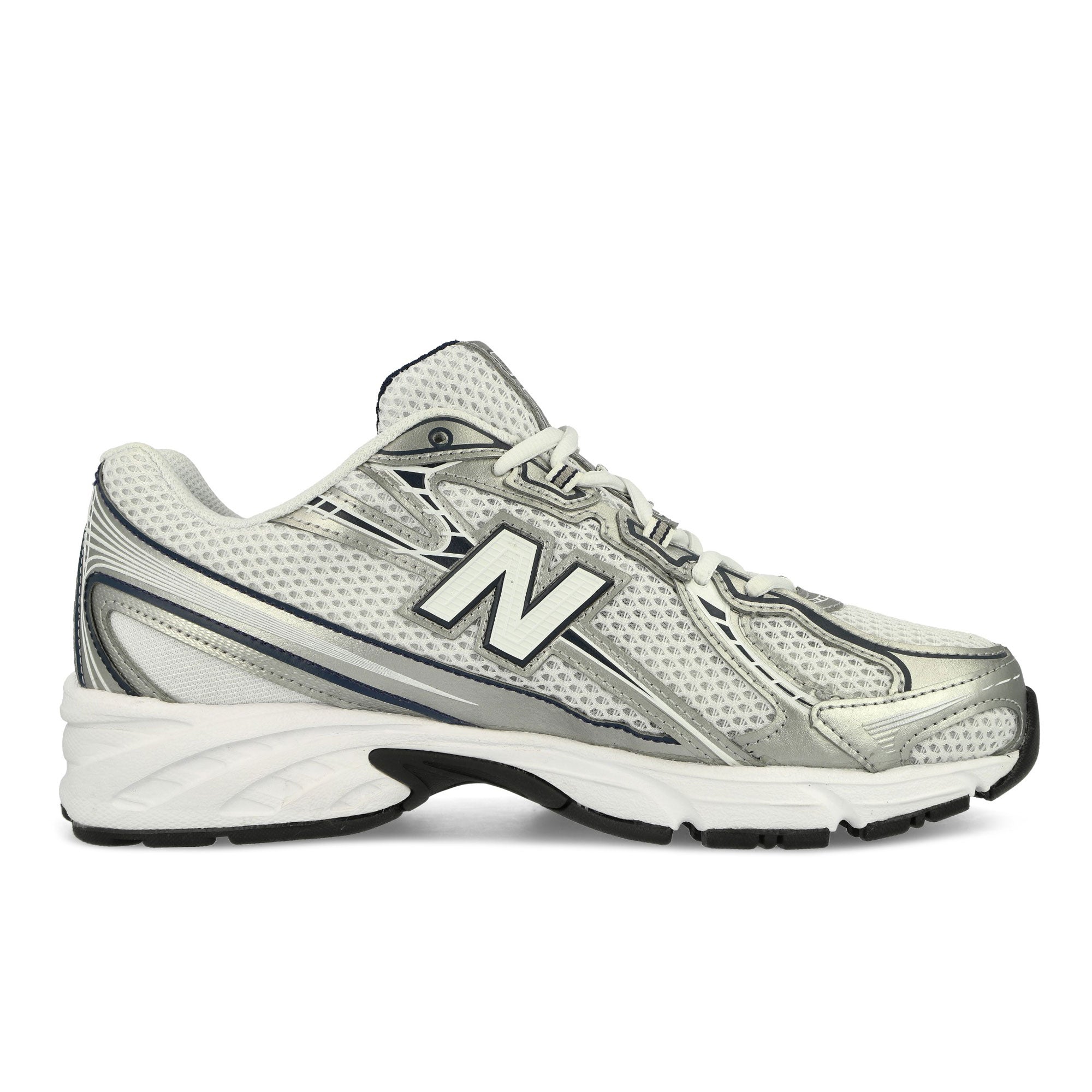 New Balance U740WN2 White / Silver Metallic Low Top Sneakers Silhouette | Overkill