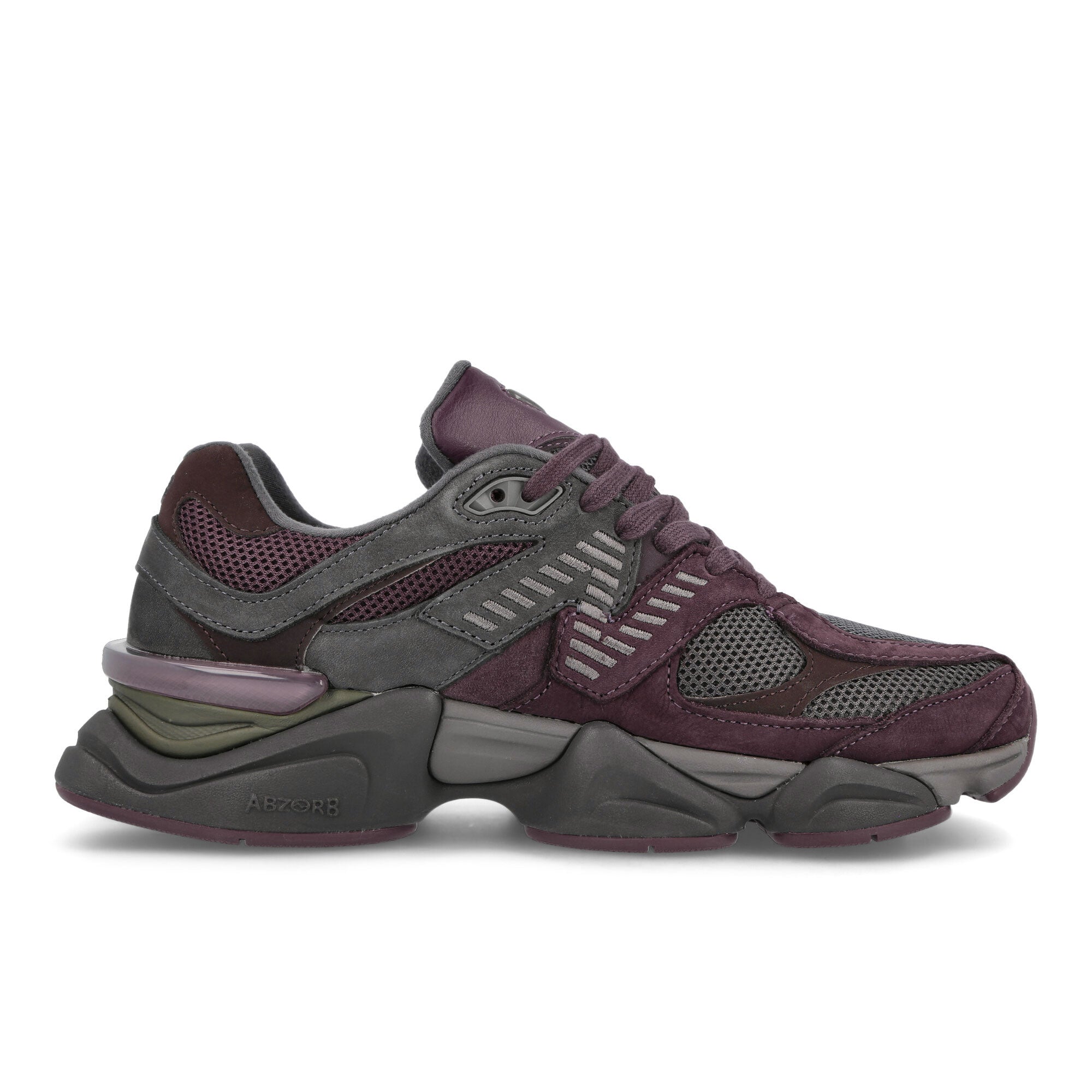 New Balance U9060BCG Grey / Burgundy Sneakers Silhouette | Overkill
