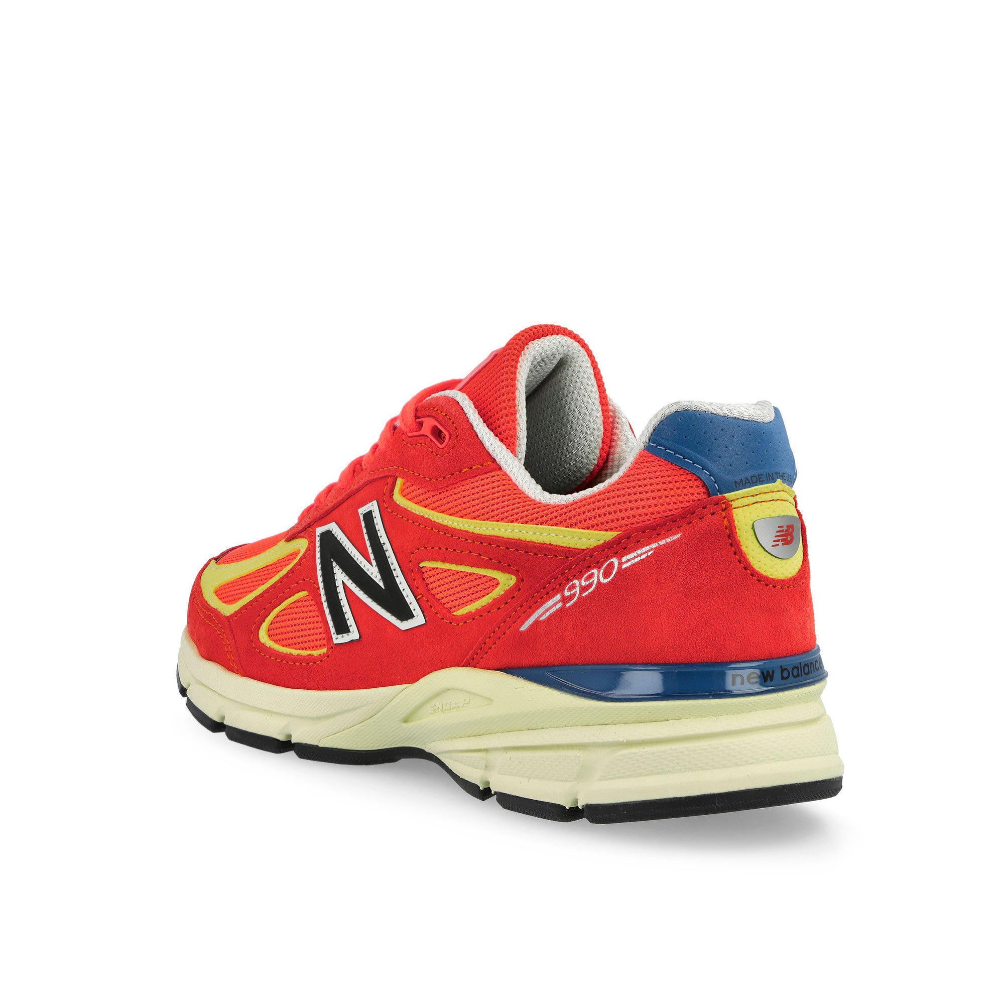 New Balance U99076B Urgent Red / Maize Sea / Stone low Top Sneaker U99076B Material | Overkill