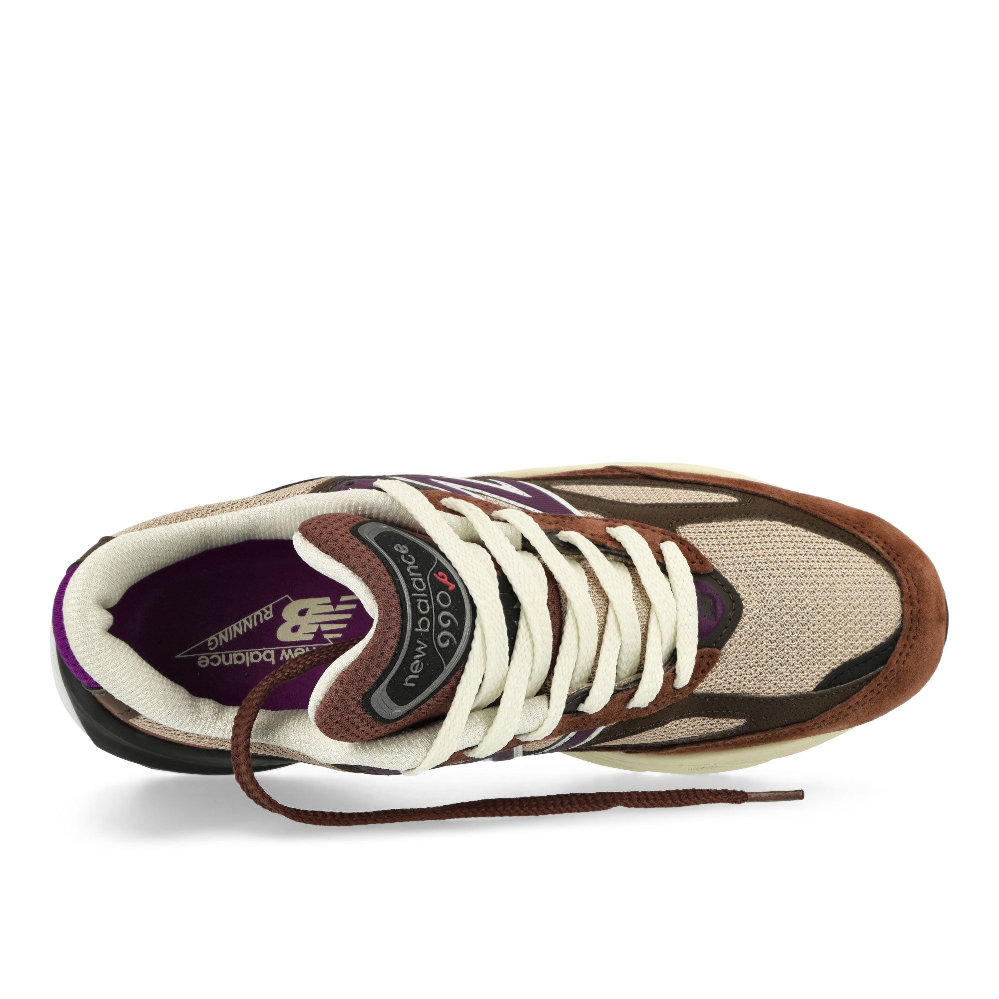 New Balance U990OP6 Rich Oak / Cosmic Grape Low Top Sneakers Detailfoto | Overkill