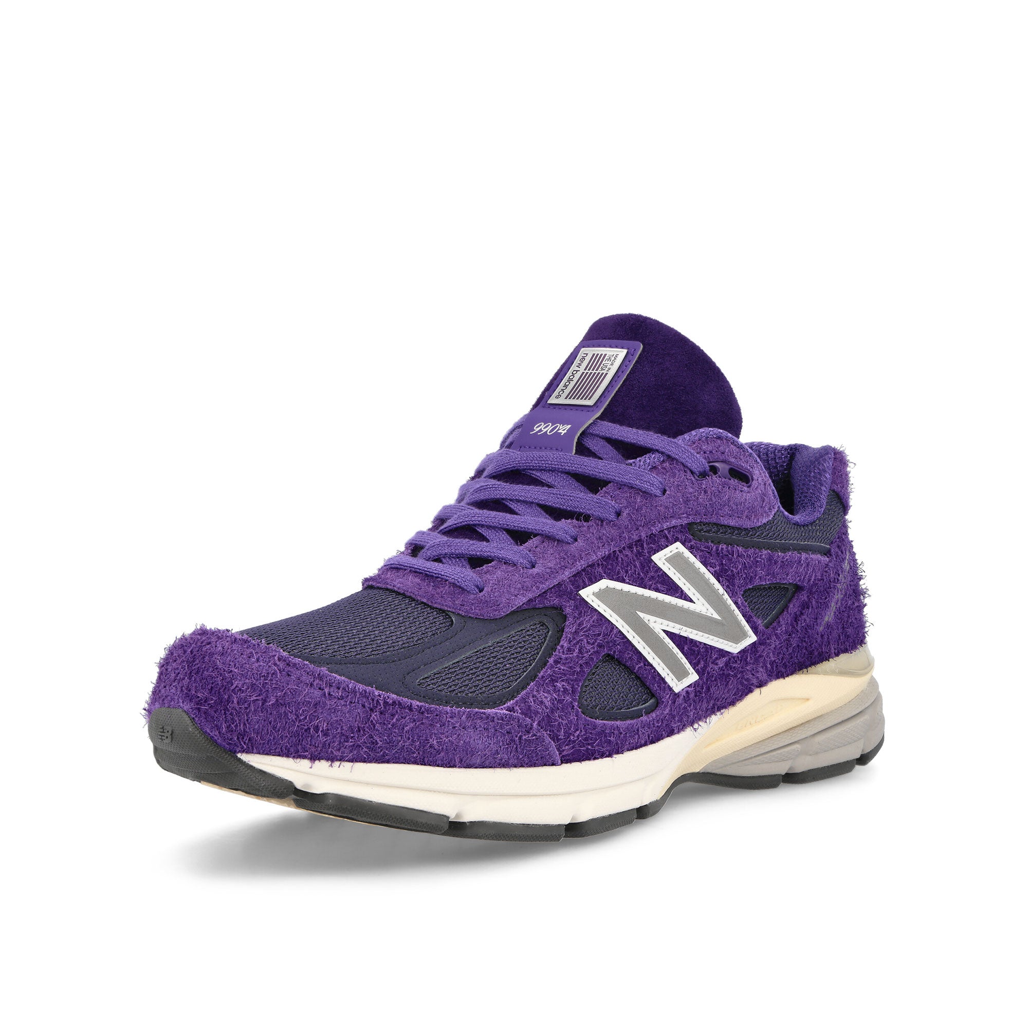 New Balance U990TB4 Purple-White Low Top Sneakers Close Up | Overkill