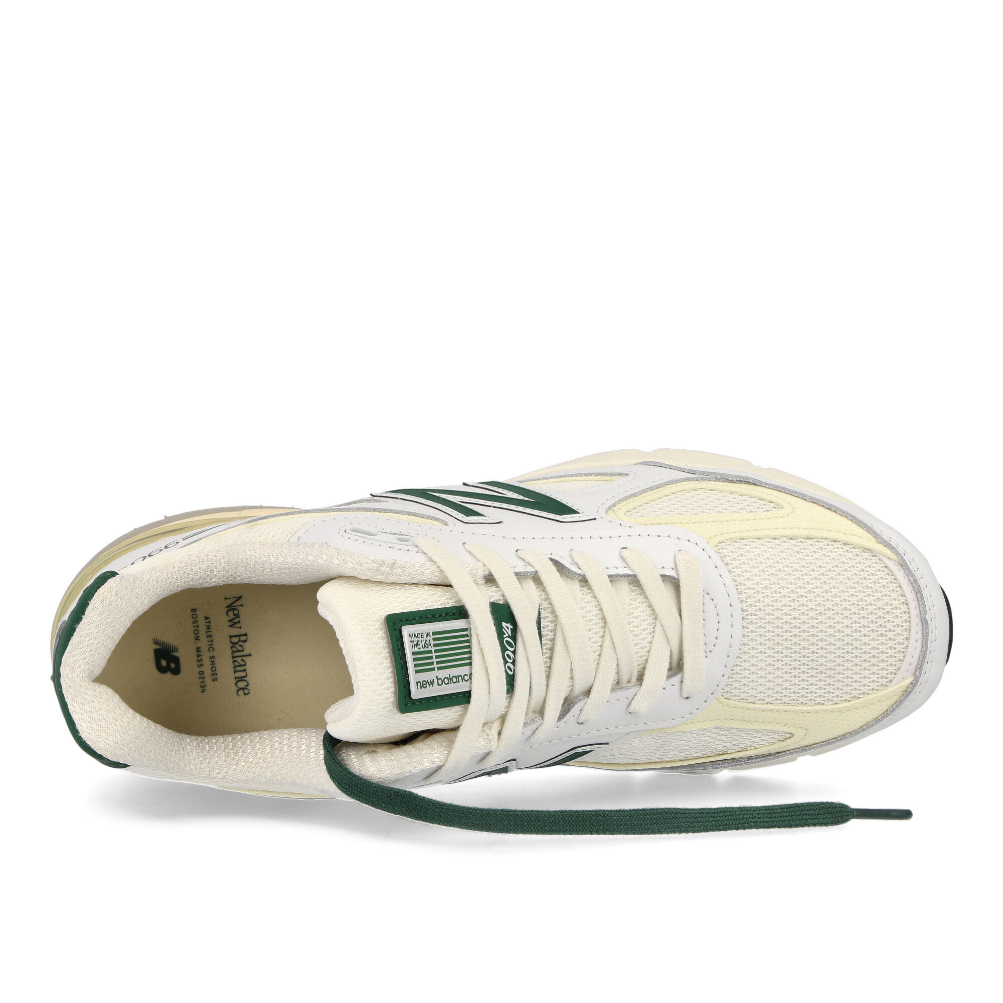 New Balance U990TC4 White / Green Low Top Sneakers Detailfoto | Overkill