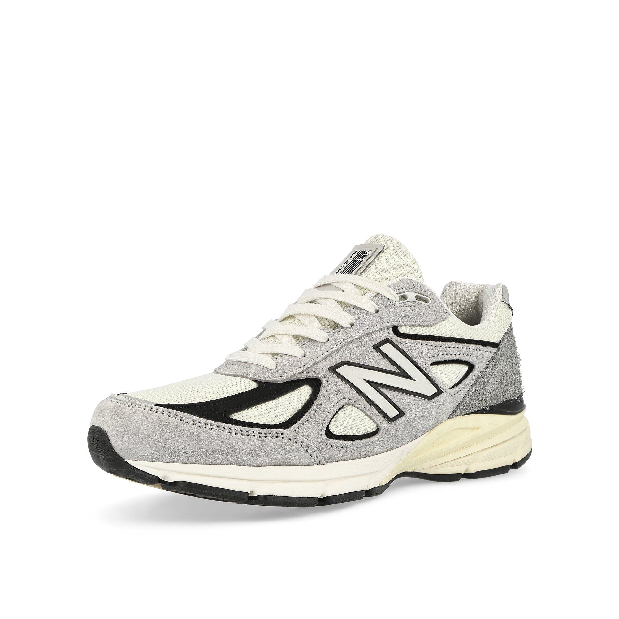 New Balance U990TG4 Grey / Black Low Top Sneakers Close Up | Overkill