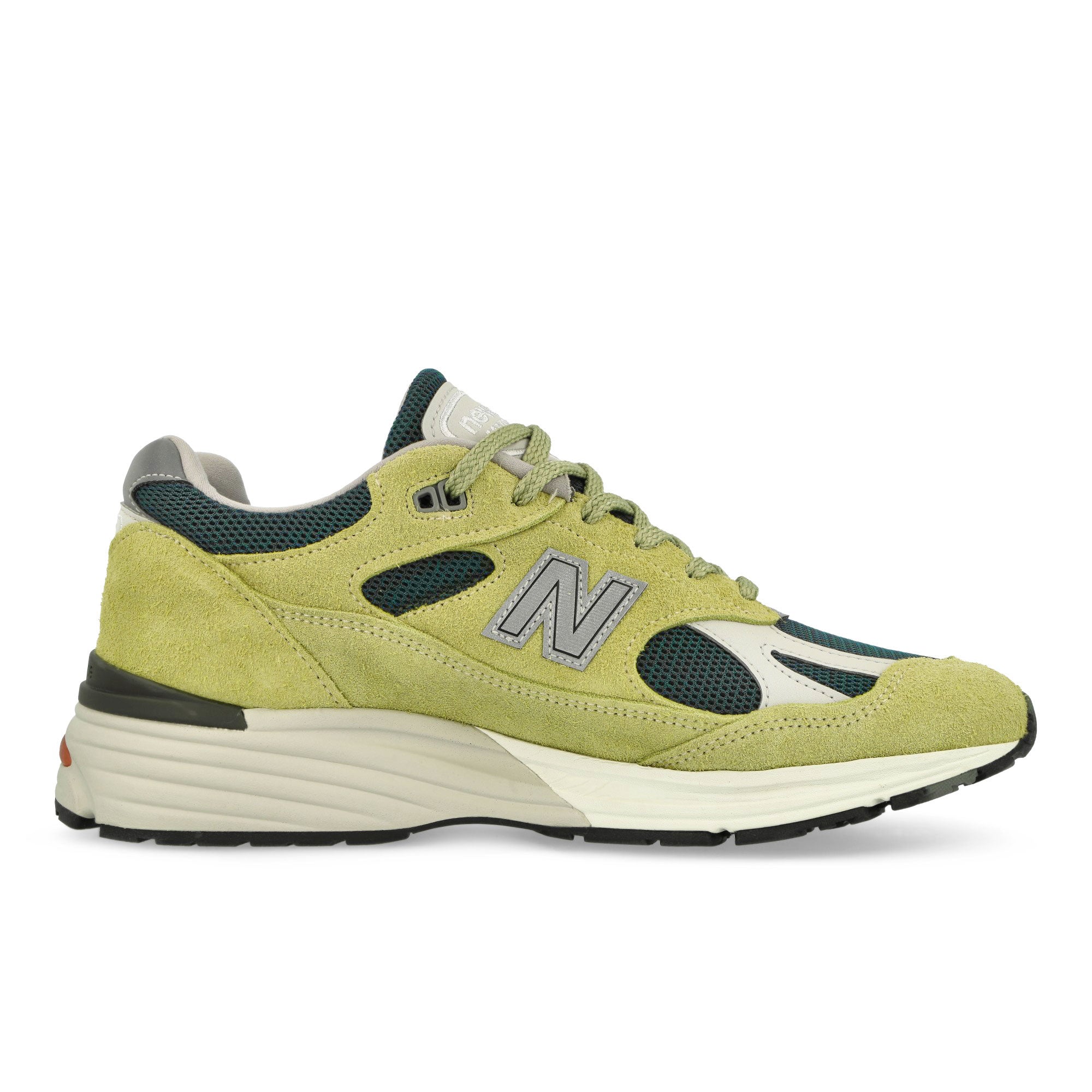 New Balance U991GT2 Yellow / Green Low Top Sneaker 991v2 Silhouette | Overkill
