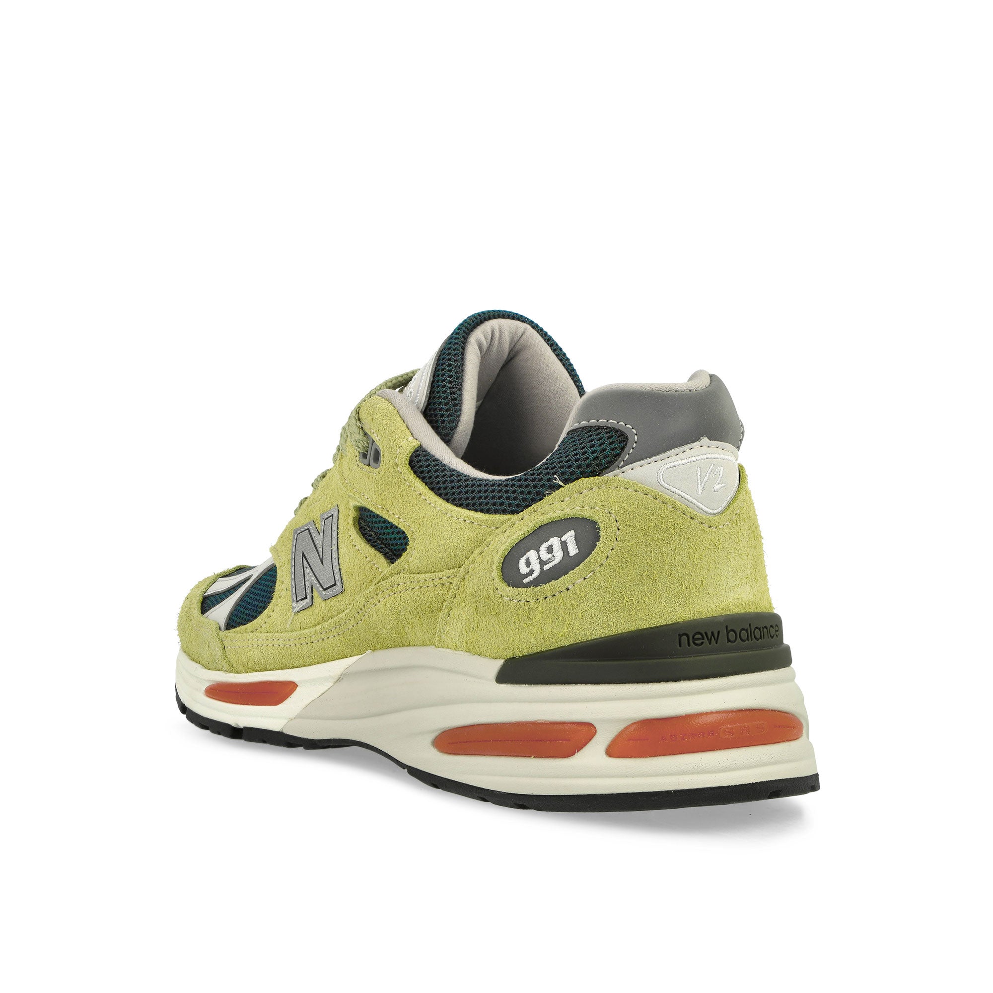 New Balance U991GT2 Yellow / Green Low Top Sneaker 991v2 Material | Overkill