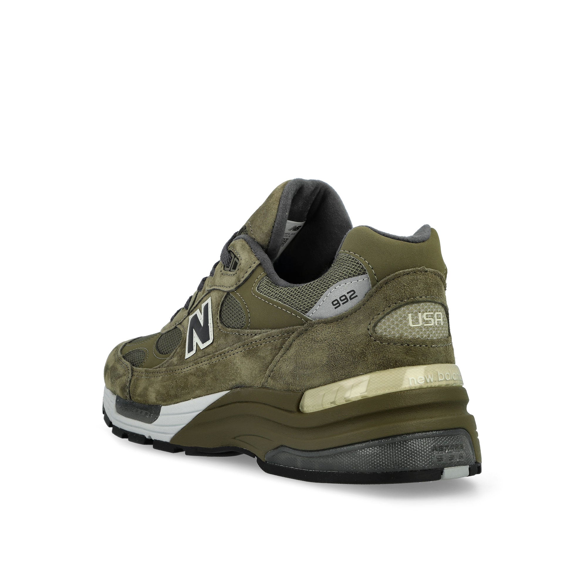 New Balance U992GL Dark Camo / Covert Green / Aluminum Grey Low Top Sneakers U992GL Close-up | Overkill