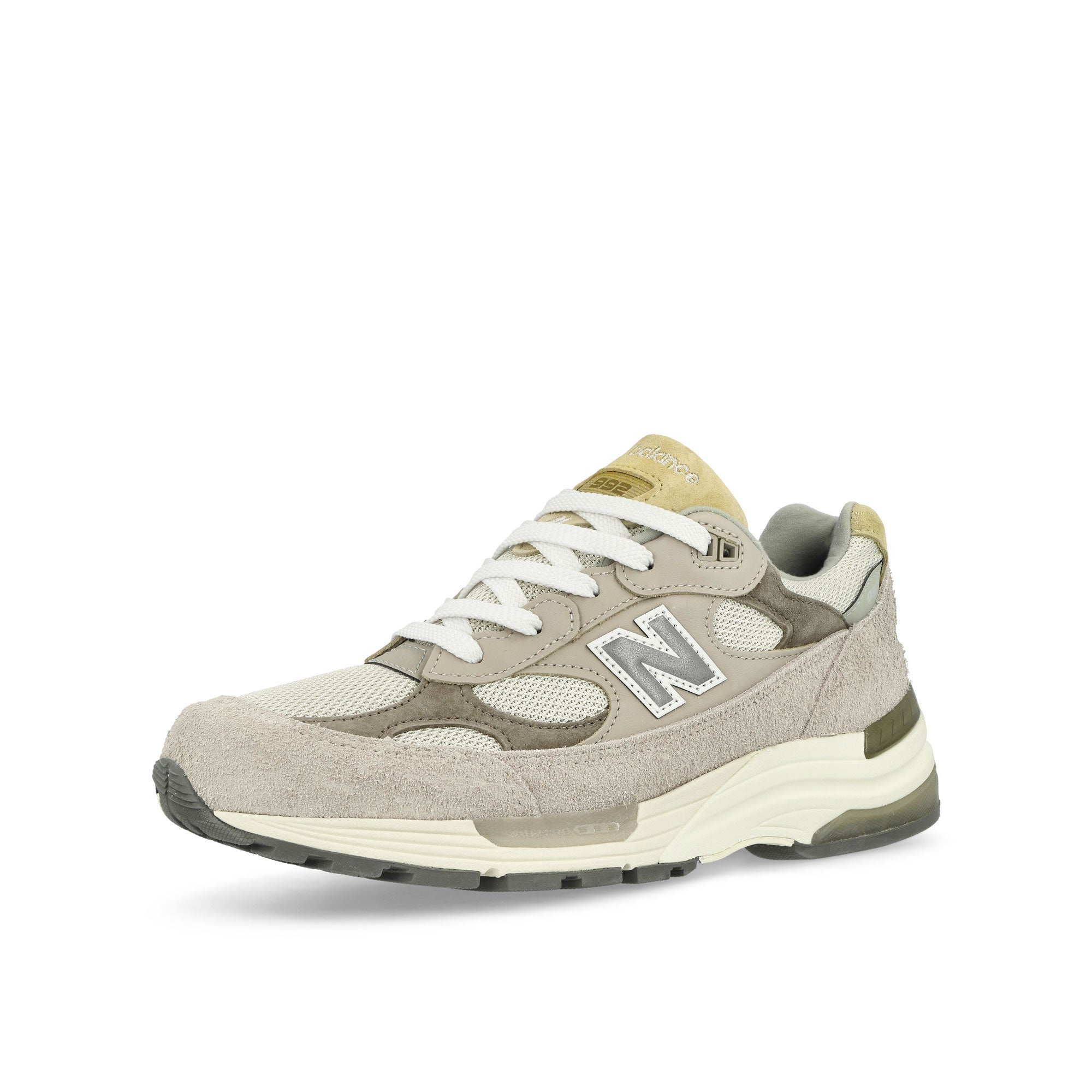 New Balance U992MM Moonrock / Mushroom Low Top Sneakers Close Up | Overkill