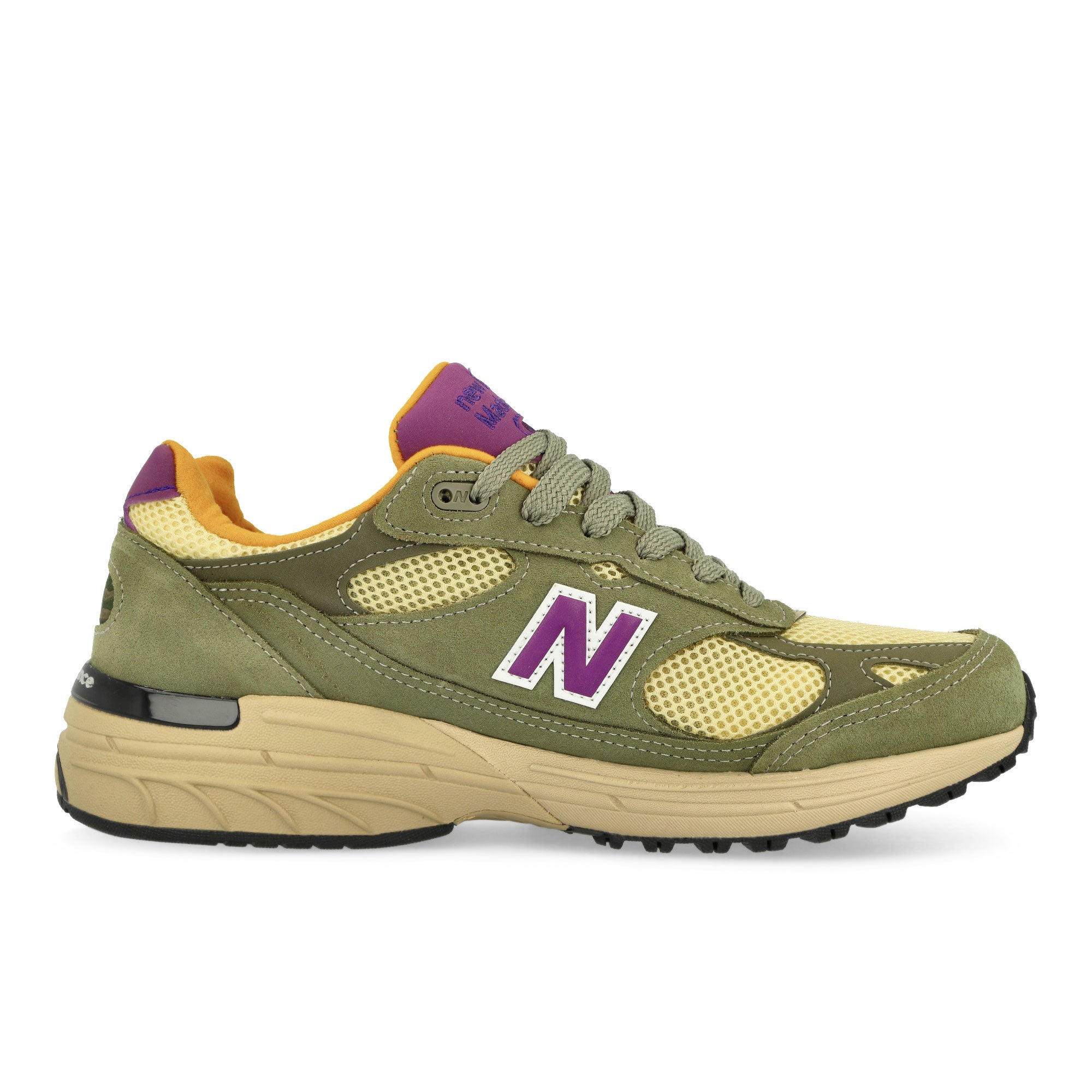 New Balance U993OL Olive Leaf / Maize Low Top Sneakers Silhouette | Overkill