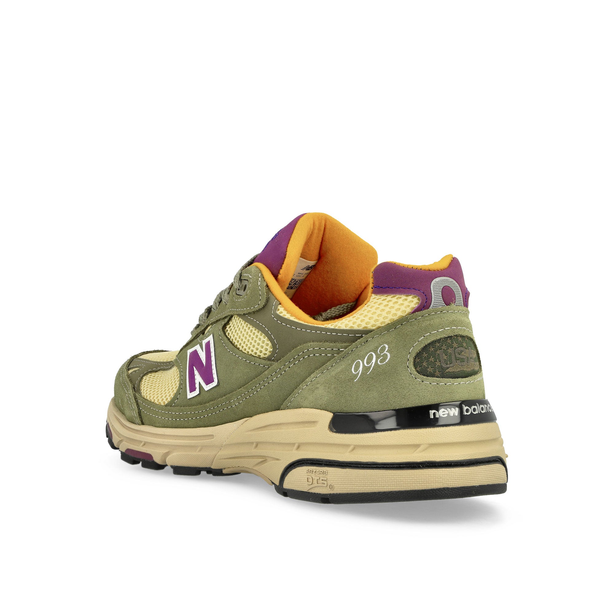New Balance U993OL Olive Leaf / Maize Low Top Sneakers Material | Overkill