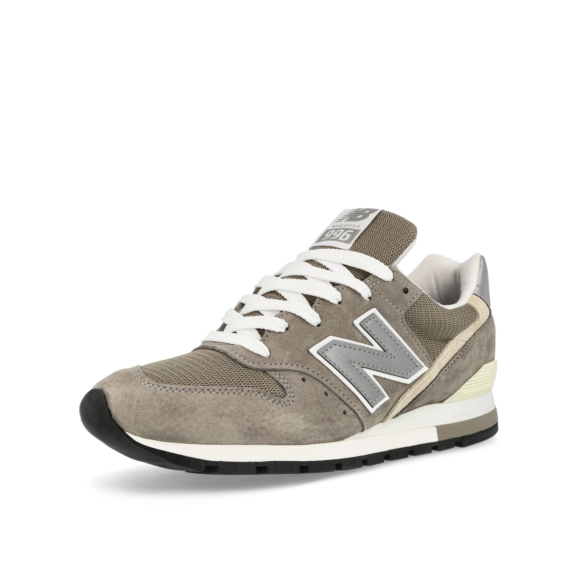 New Balance U996GR Grey / Silver Sneakers Close Up | Overkill