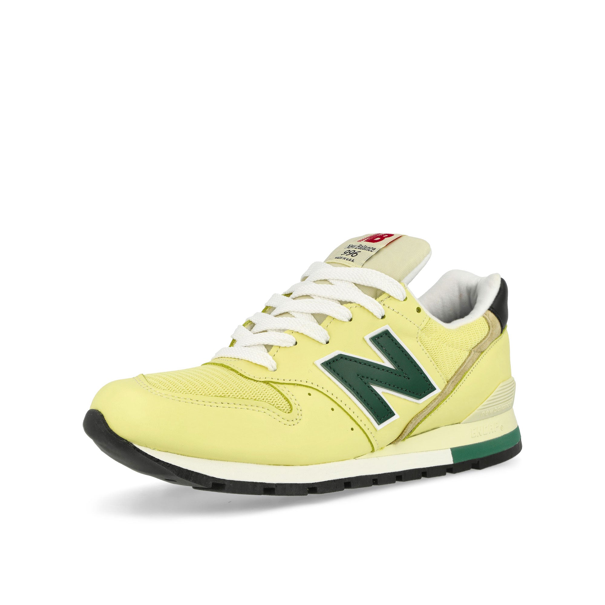 New Balance U996TD Yellow / Green Low Top Sneakers Close Up | Overkill