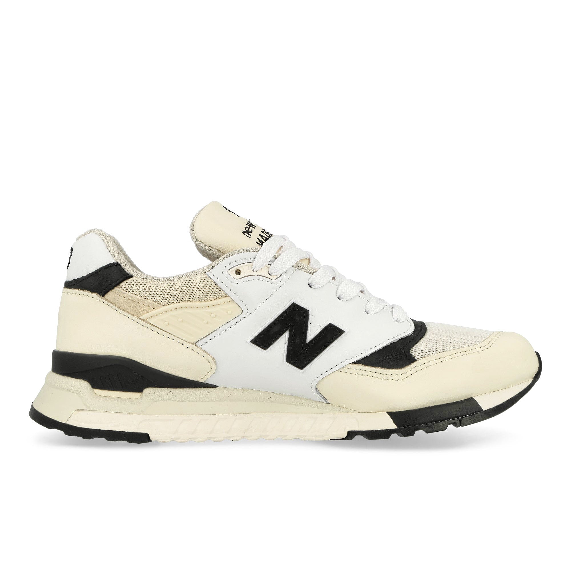 New Balance U998TI White / Black Low Top Sneakers Silhouette | Overkill