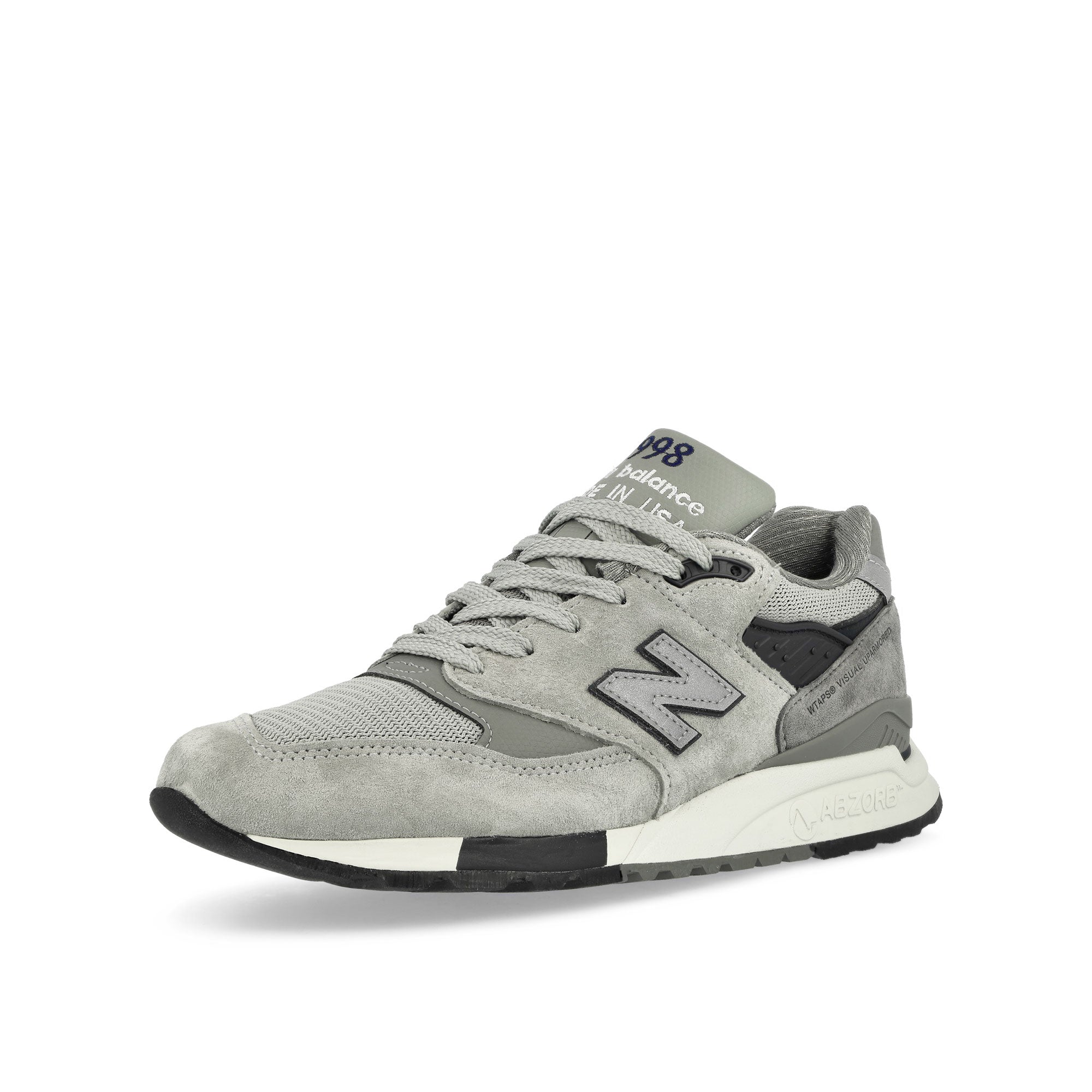 New Balance 998 Grey / Grey Low Top Sneakers Close Up | Overkill