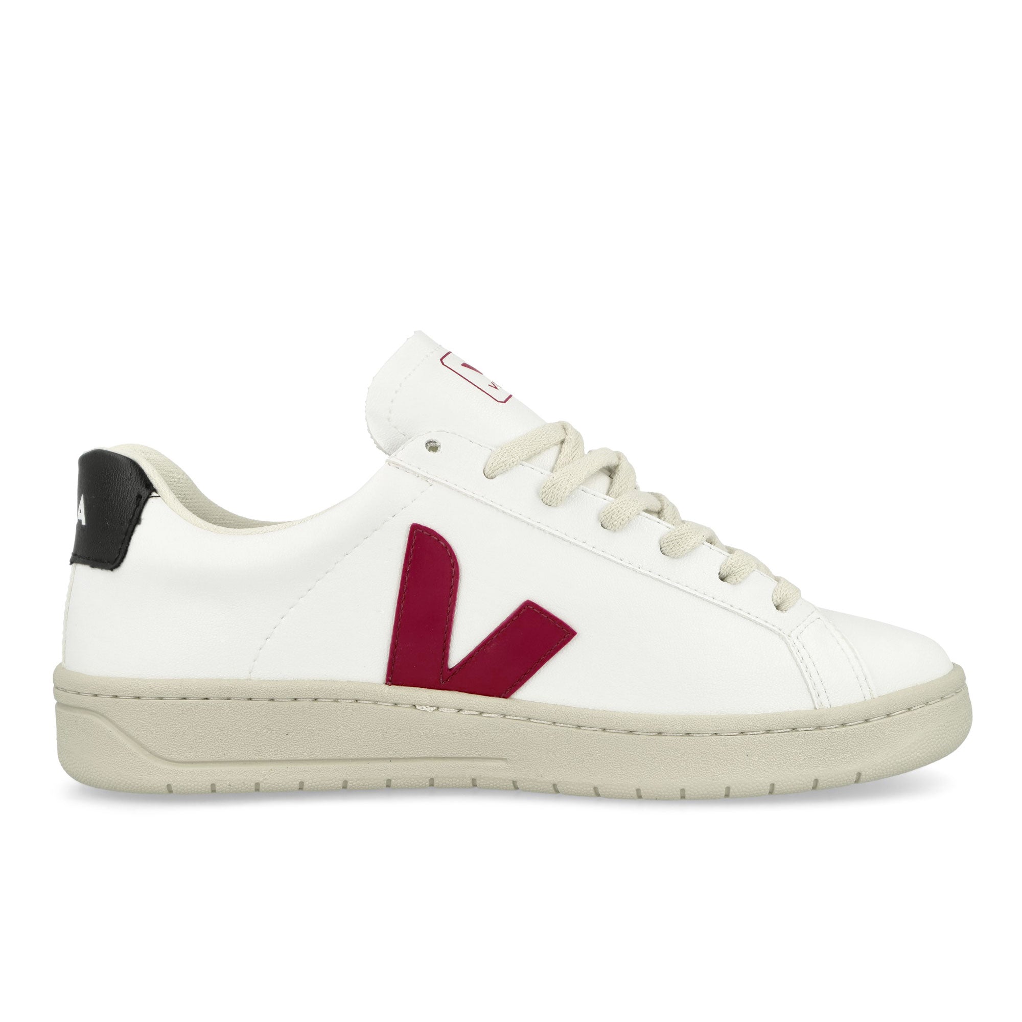 Veja URCA CWL White Marsala Black Low Top Sneakers Silhouette | Overkill