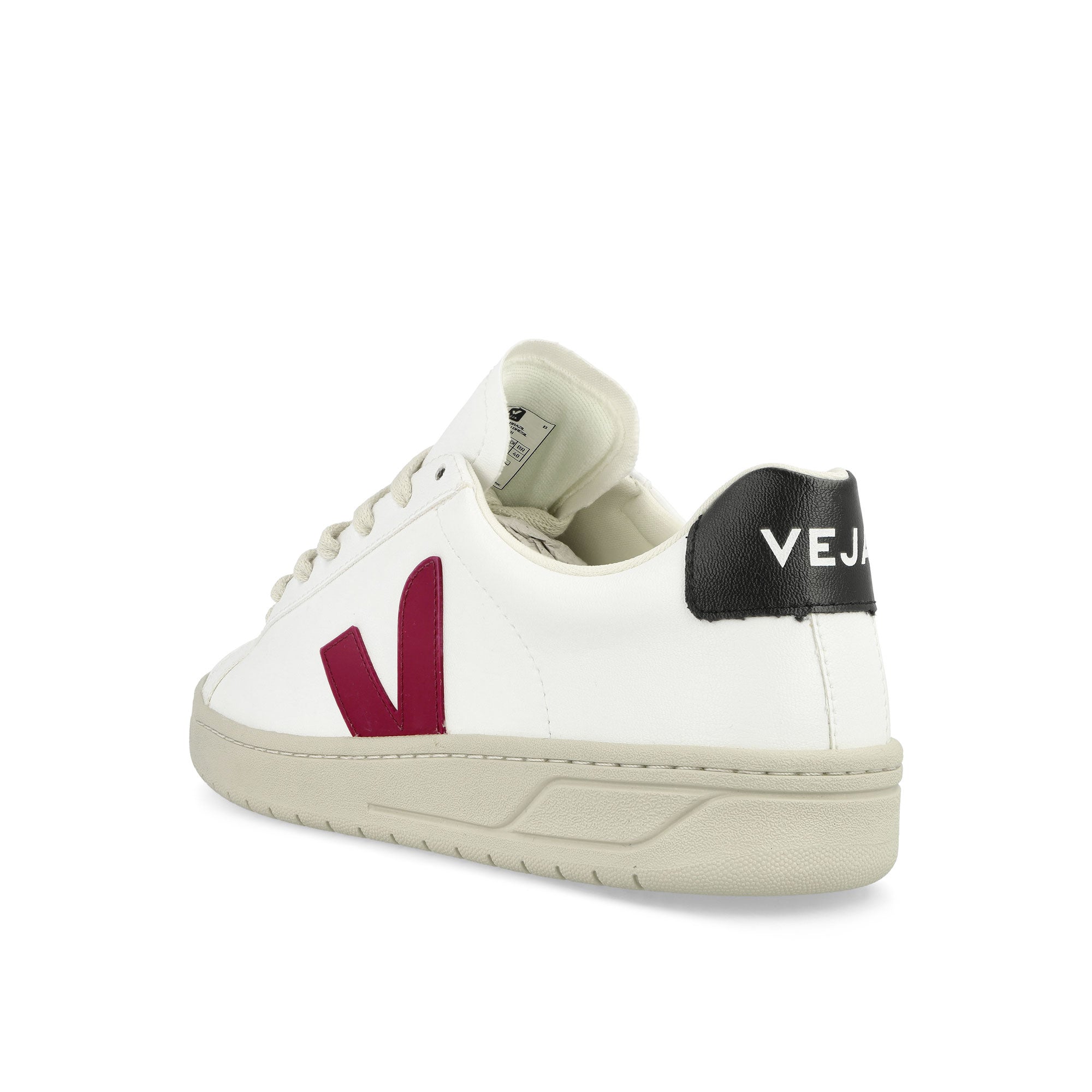 Veja URCA CWL White Marsala Black Low Top Sneakers Material | Overkill