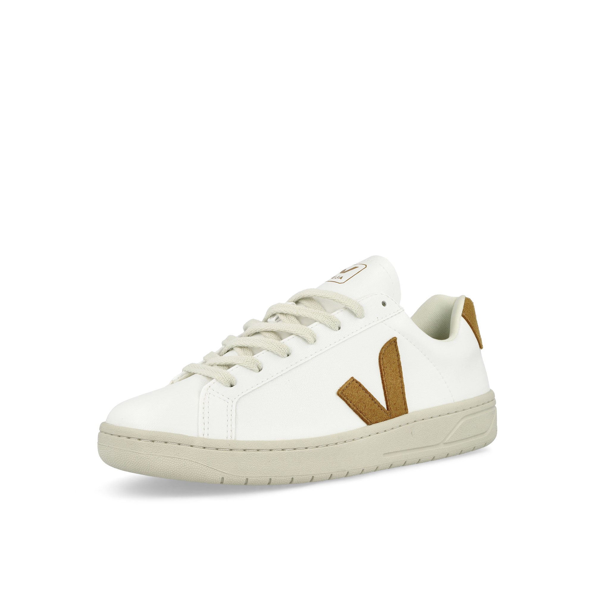 Veja W URCA CWL White Camel Low Top Sneakers Close Up | Overkill
