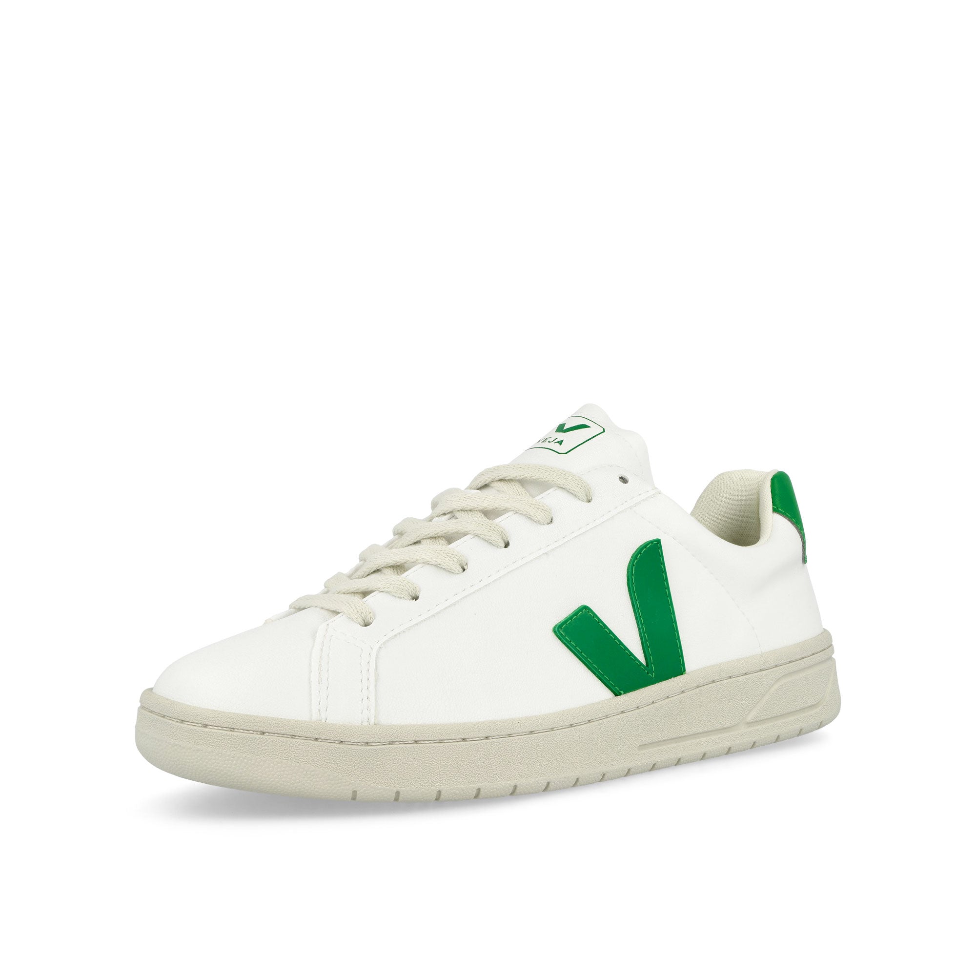 Veja URCA CWL White Emeraude Low Top Sneakers Close Up | Overkill