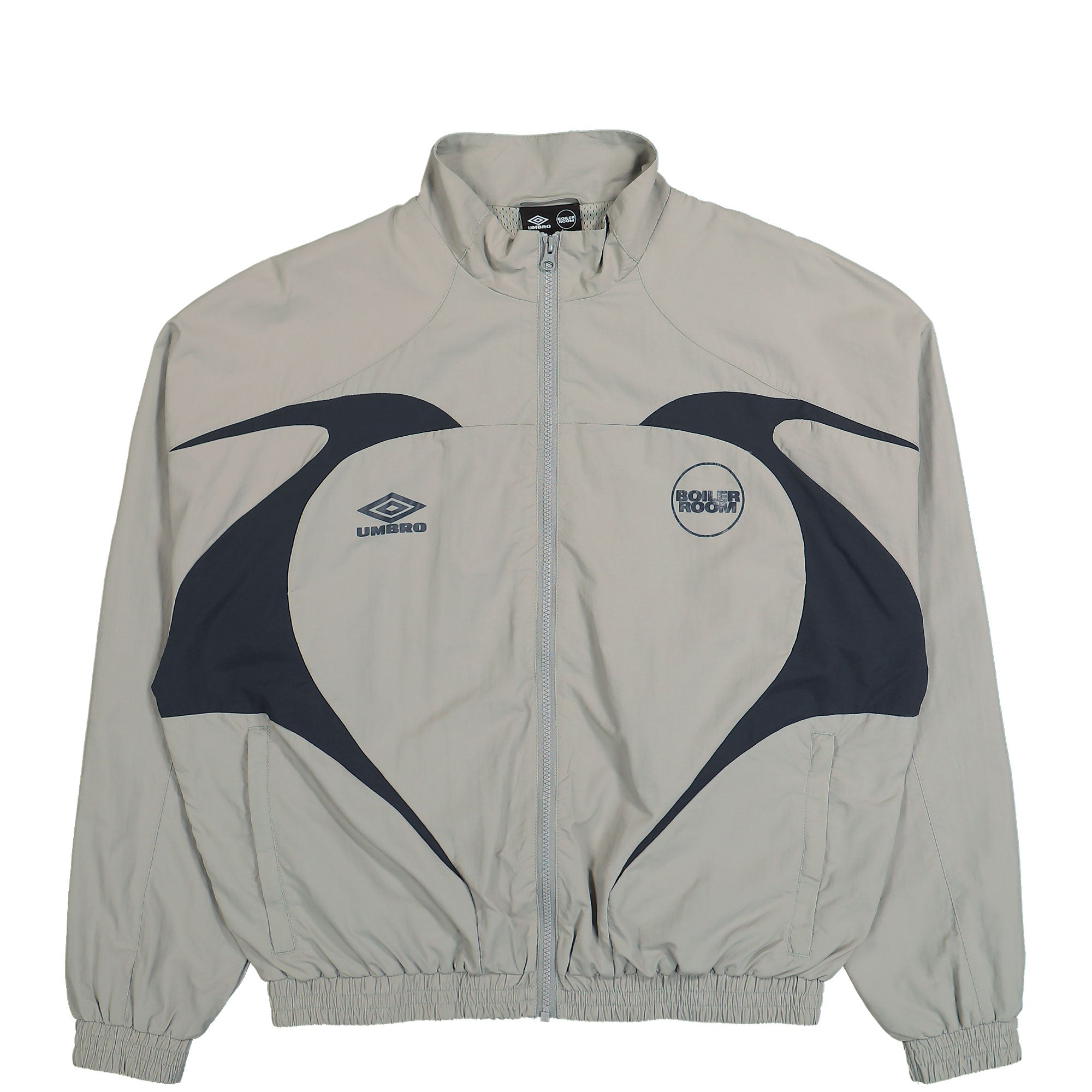 Boiler Room Shell Tracktop Grey Track Jackets UMBRJK11GRY | Overkill