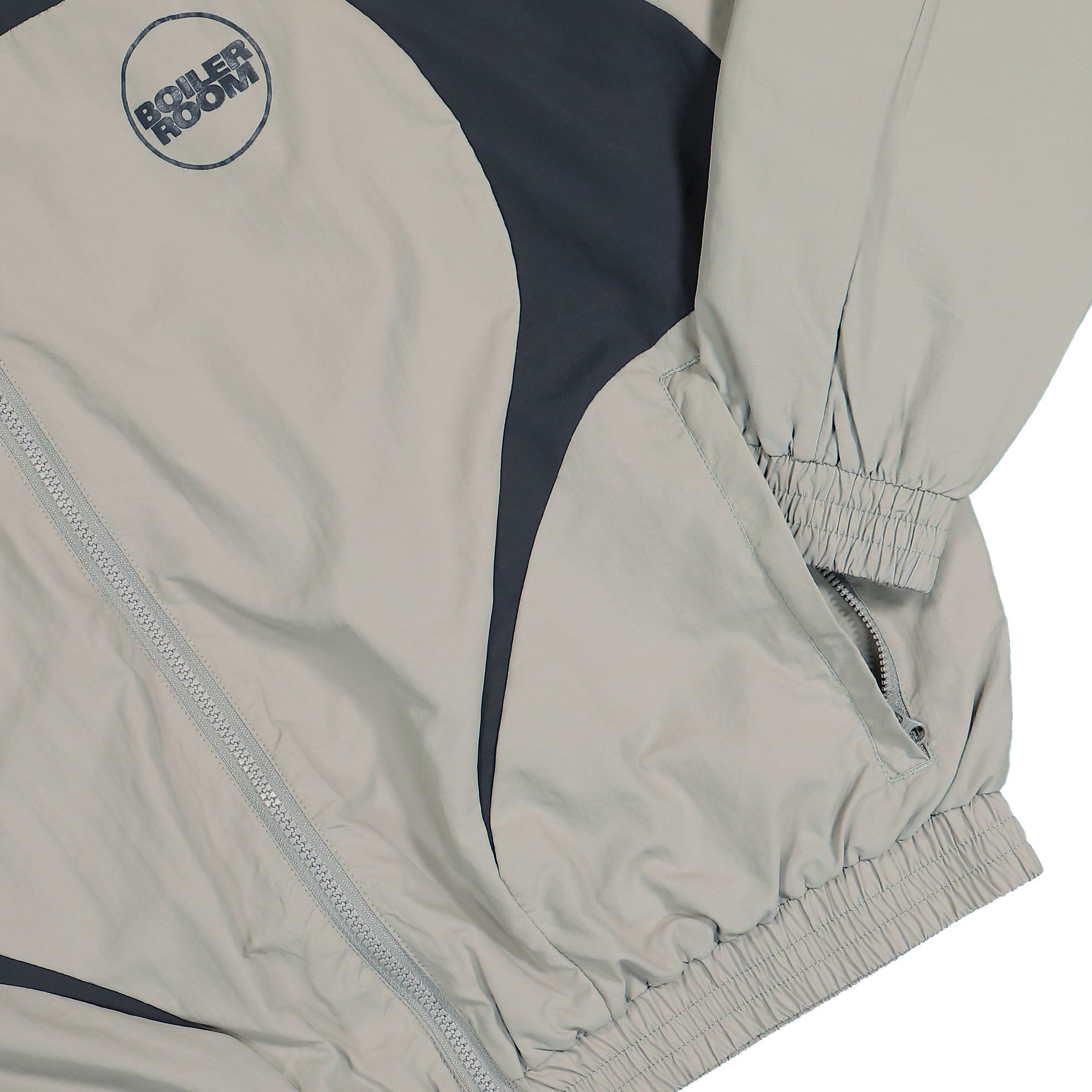 Boiler Room Shell Tracktop Grey Track Jackets Detailfoto | Overkill