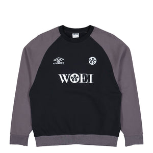 Woei x Umbro Crew Sweat Black / Grey Sweatshirts UMJM0980-219 | Overkill