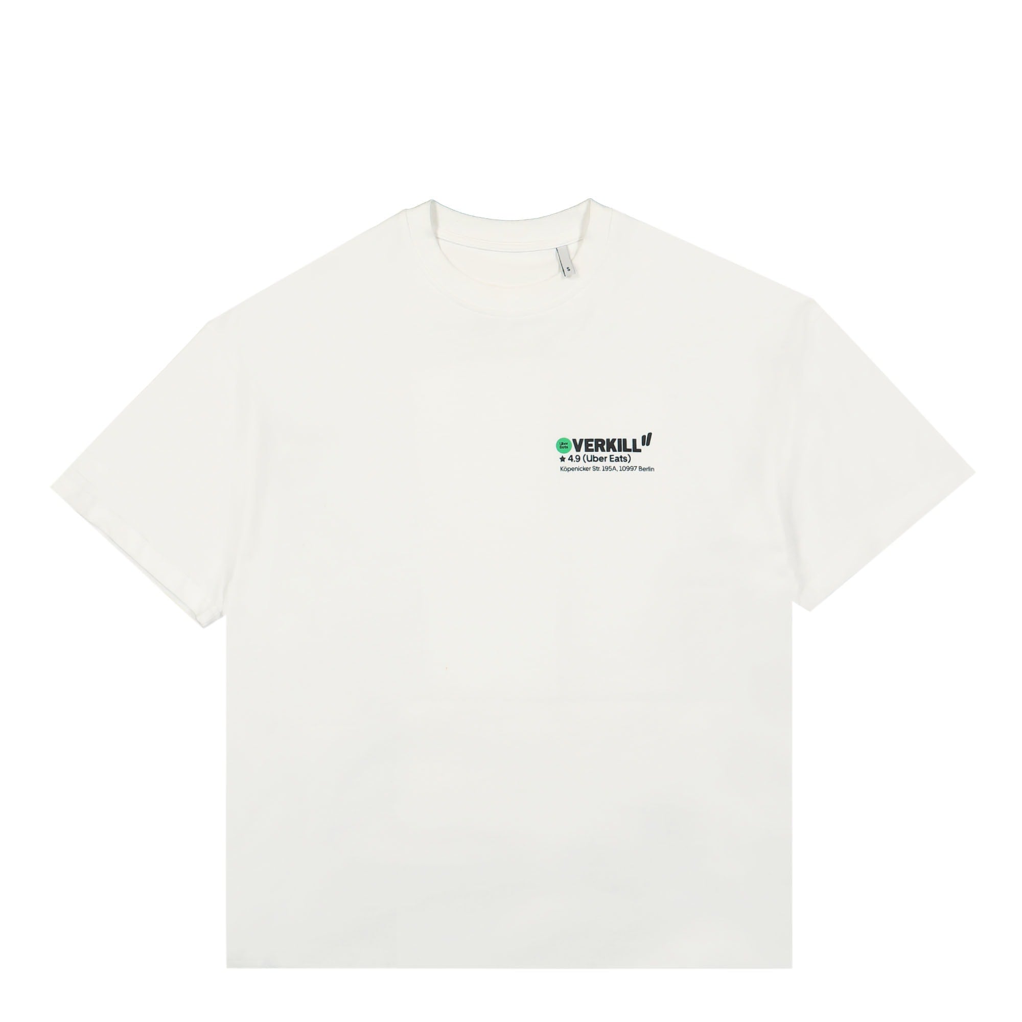 Overkill Uber Eats Delivery Map Tee White T-Shirts OK-UE-DLV-TEE-WHT | Overkill