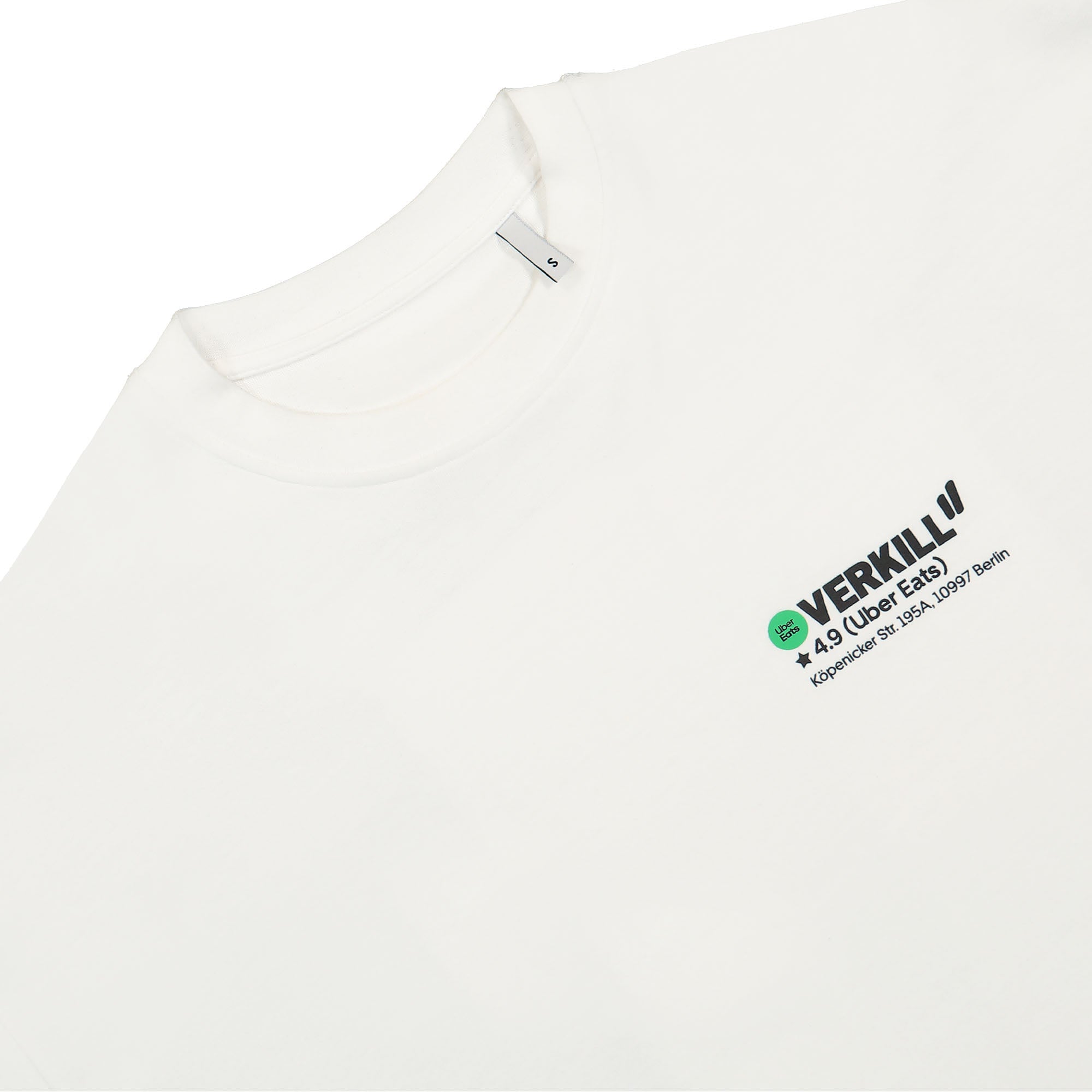 Overkill Uber Eats Delivery Map Tee White T-Shirts Material | Overkill