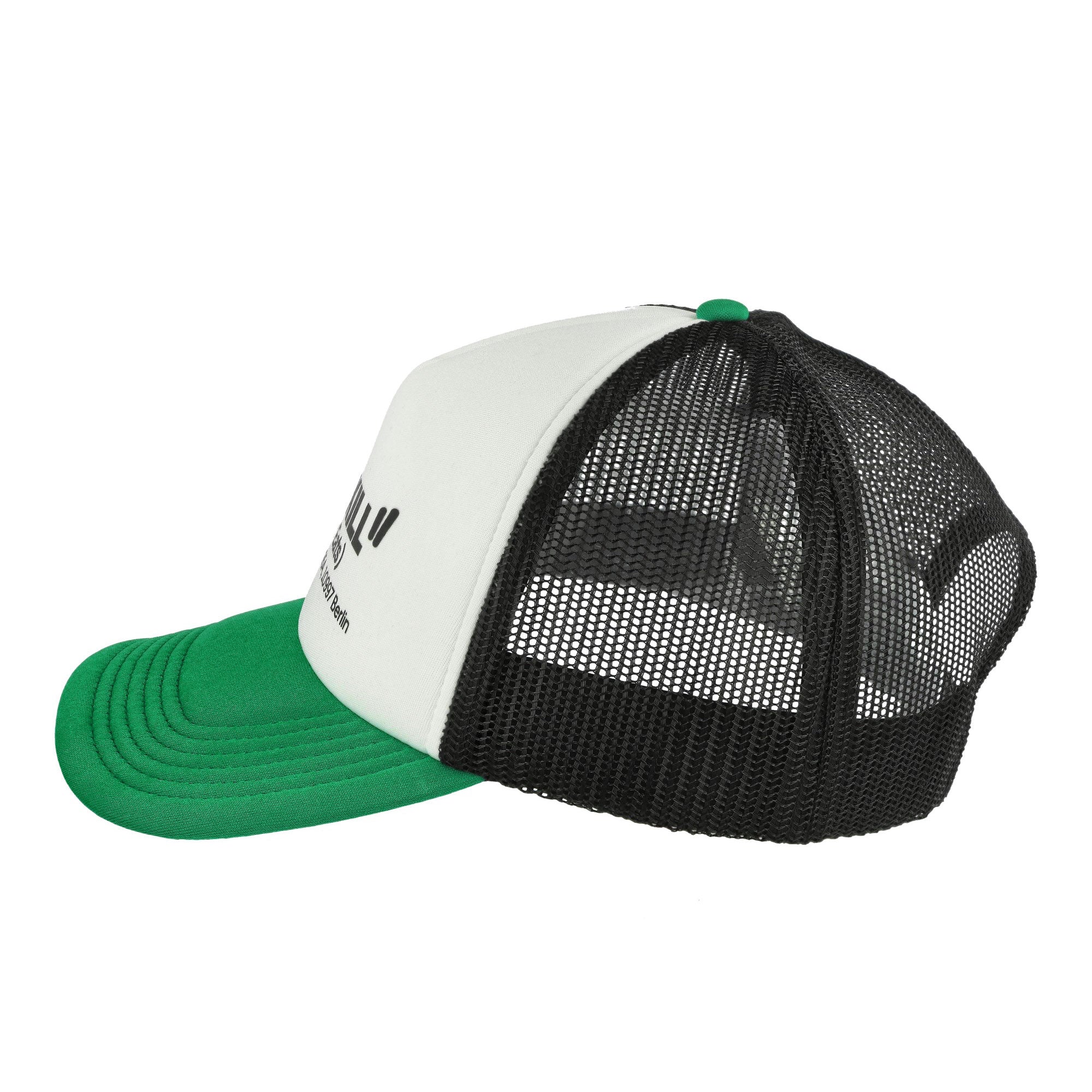 Overkill Uber Eats Mesh Cap Black / White / Green Caps Material | Overkill