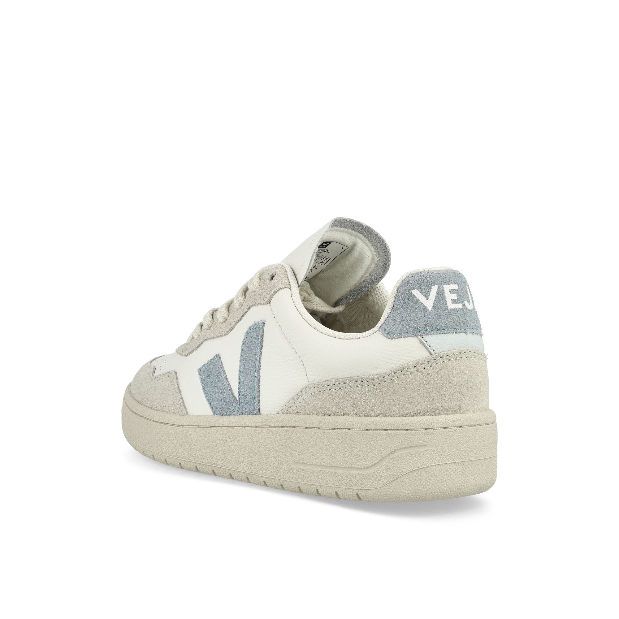Veja V-90 O.T. Leather Extra-White-Steel Low Top Sneakers Material | Overkill