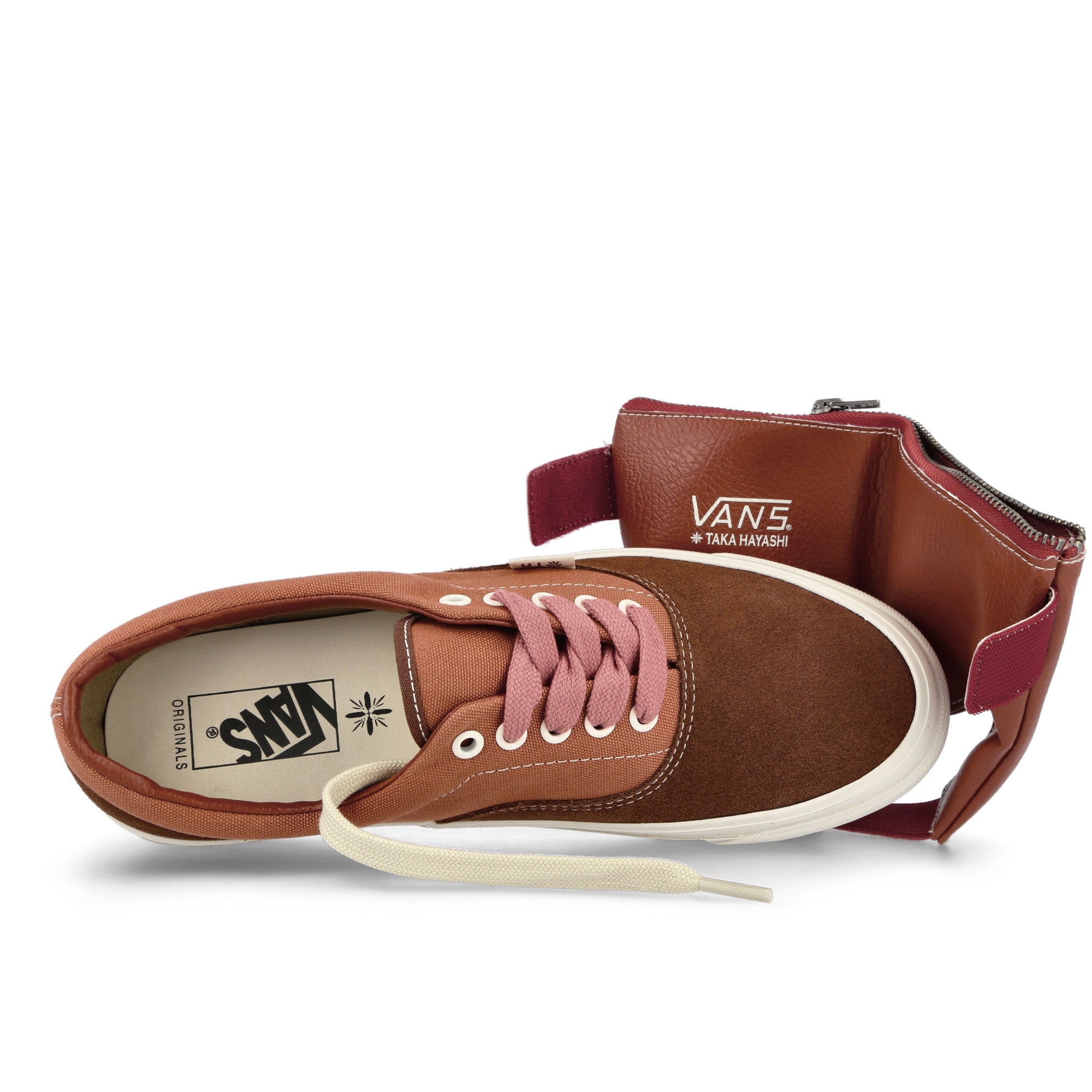 Vans Taka Hayashi x Vans OG Era VG LX Suede-Canvas Friar Brown Low Top Sneakers Detailfoto | Overkill
