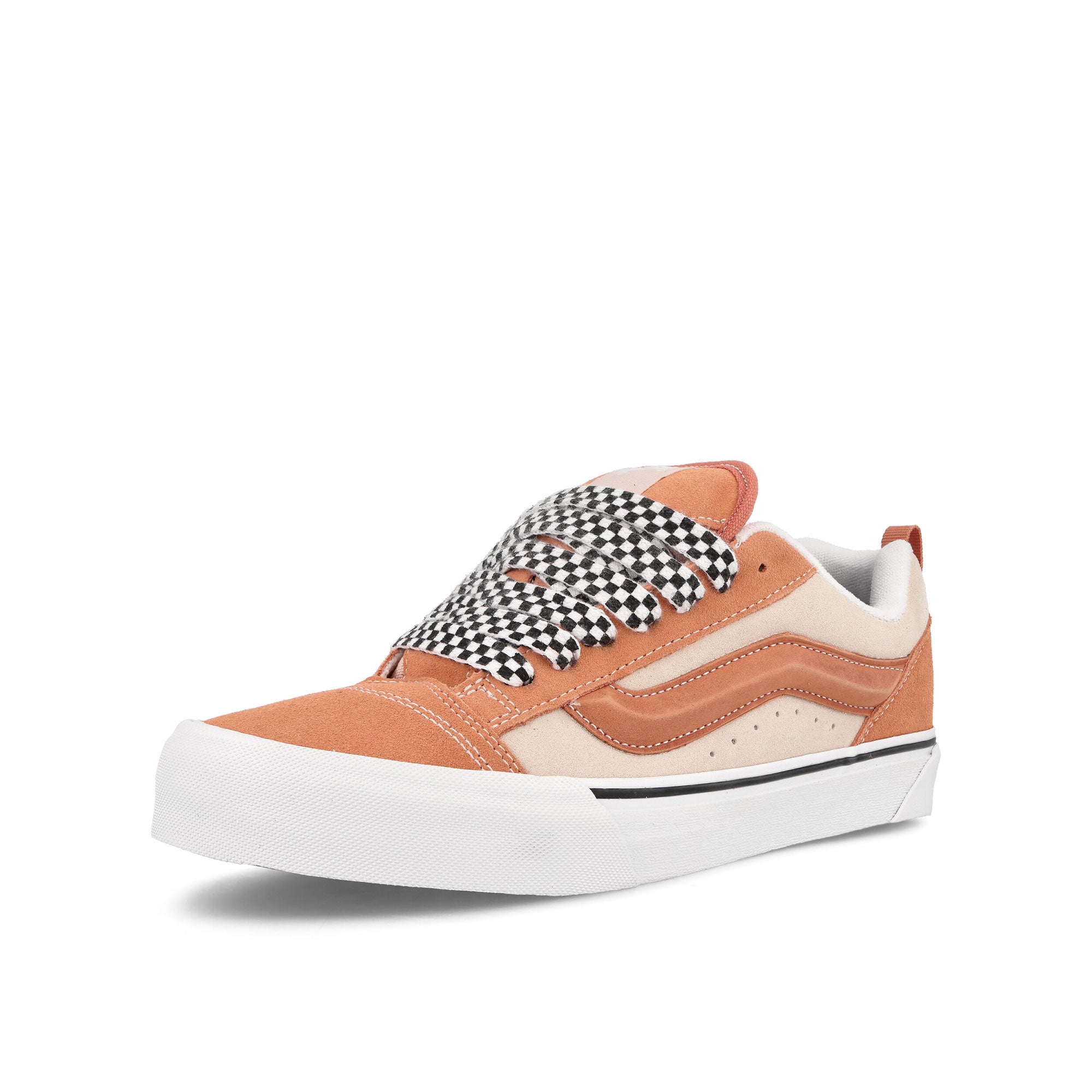 Vans Knu Skool Vlt Lx Peach Dust Low Top Sneakers Close Up | Overkill