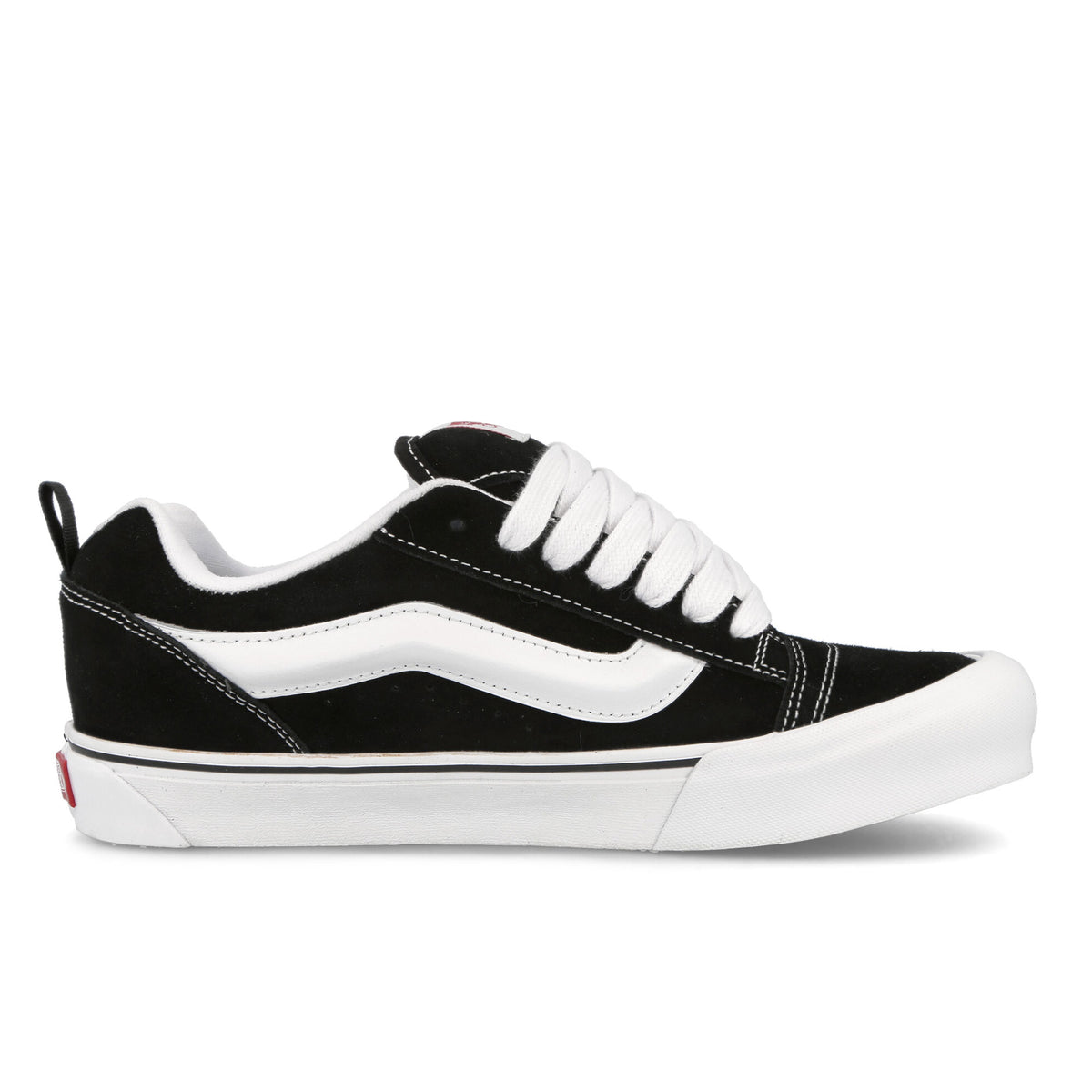 Vans Knu Skool Black / True White Low Top Sneakers Silhouette | Overkill