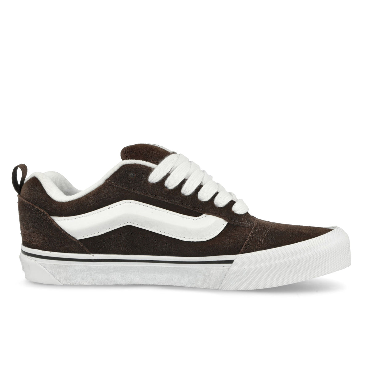 Vans Knu Skool Brown / White Low Top Sneakers Silhouette | Overkill