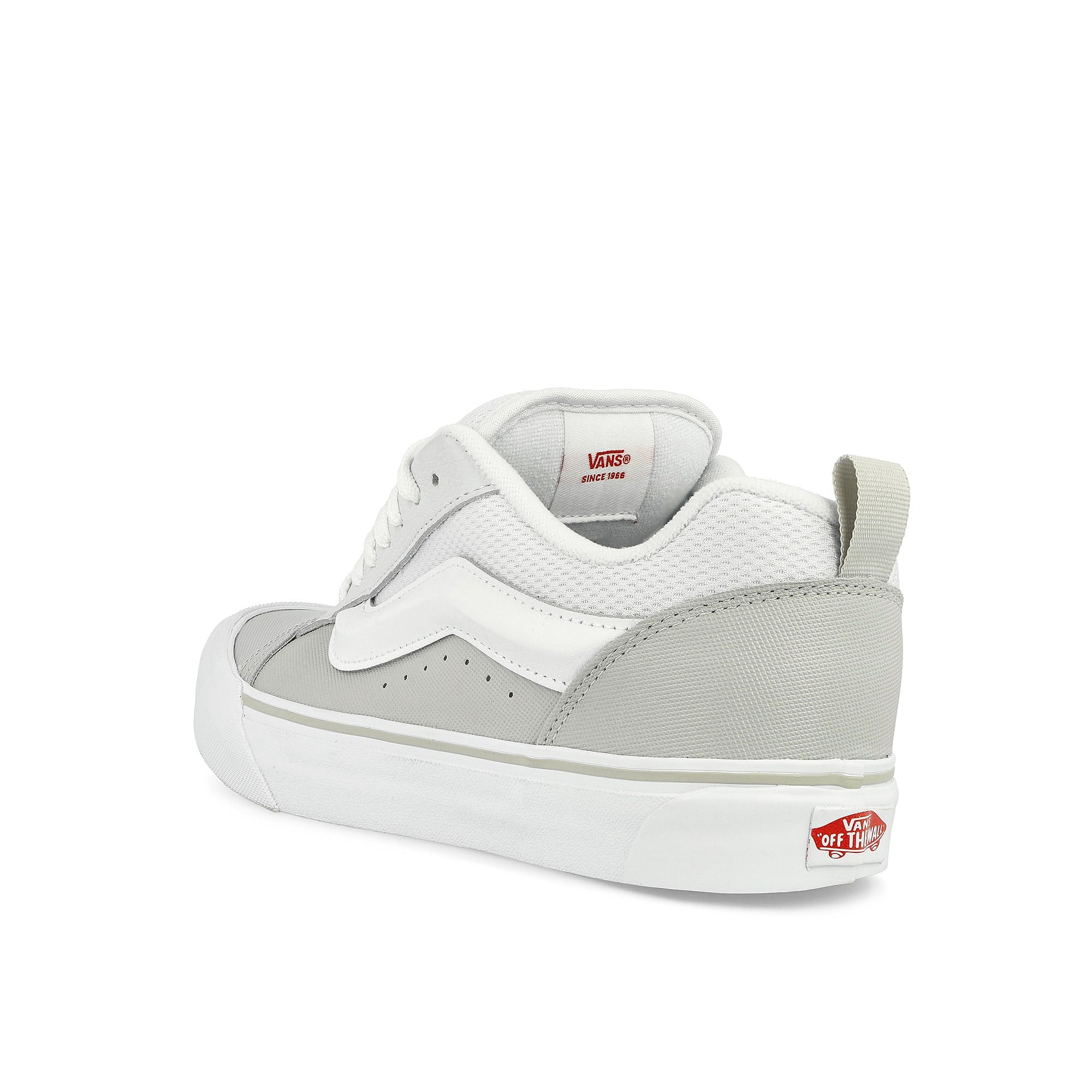 Vans Knu Skool White / Gray Low Top Sneakers Material | Overkill