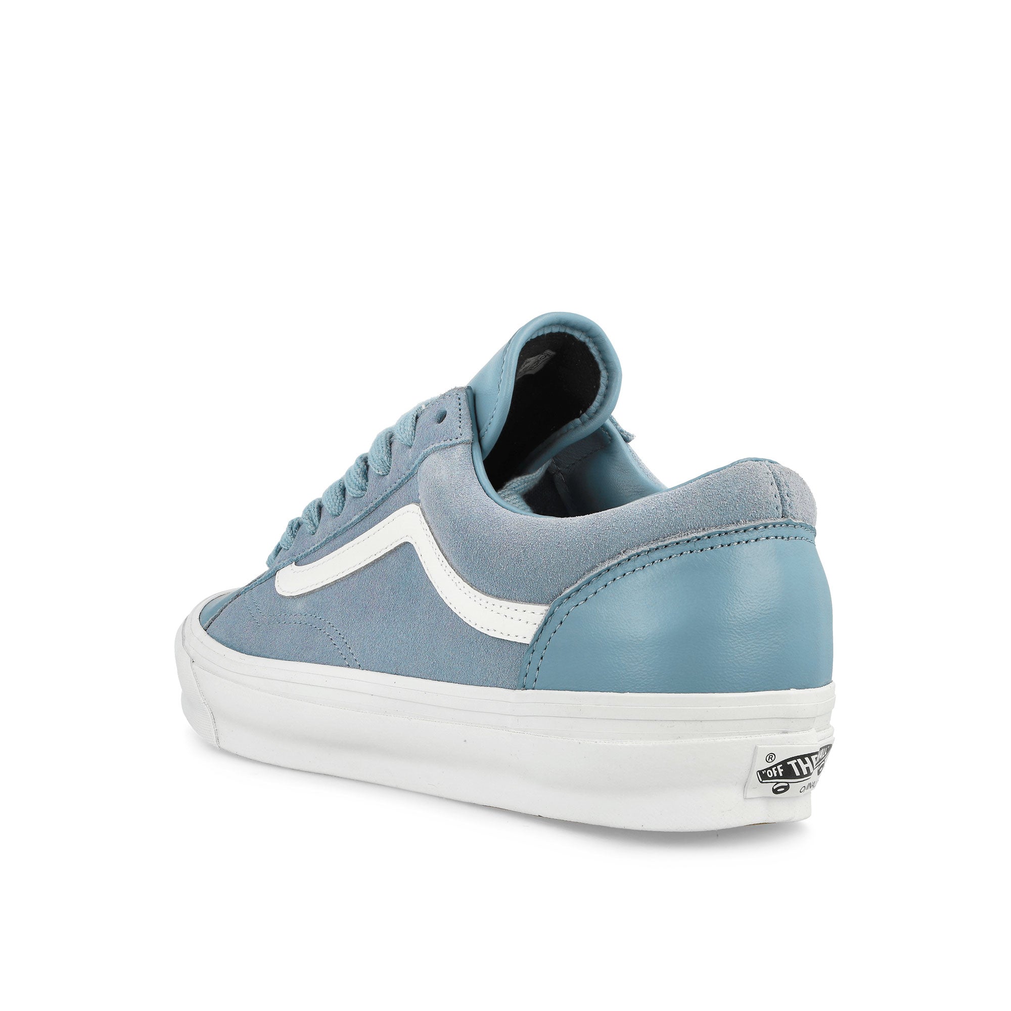 Vans OG Style 36 LX Suede-Leather Dusty Blue Low Top Sneakers Material | Overkill