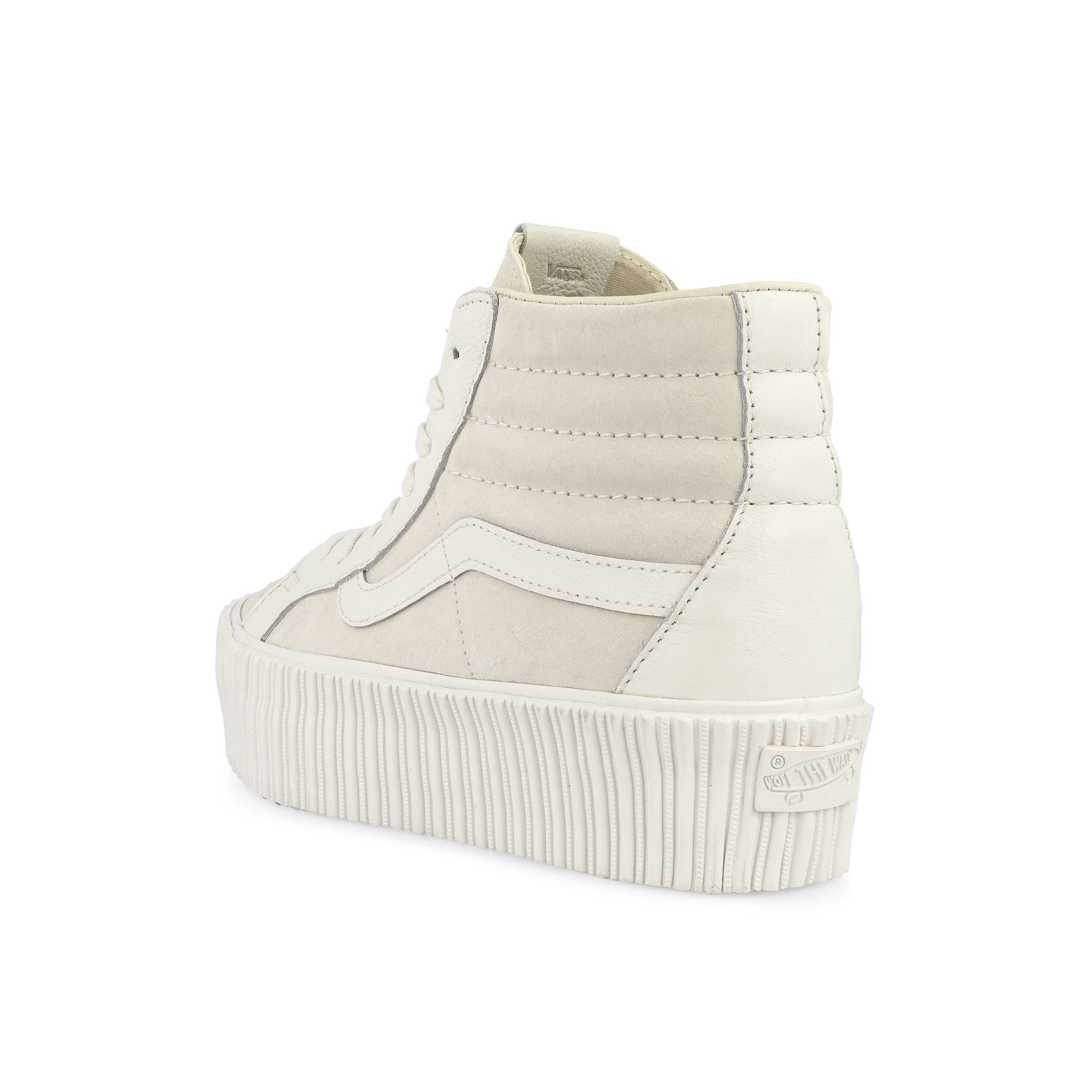 Vans Sk8-Hi Reissue 3 Platform LX White High Top Sneakers Material | Overkill