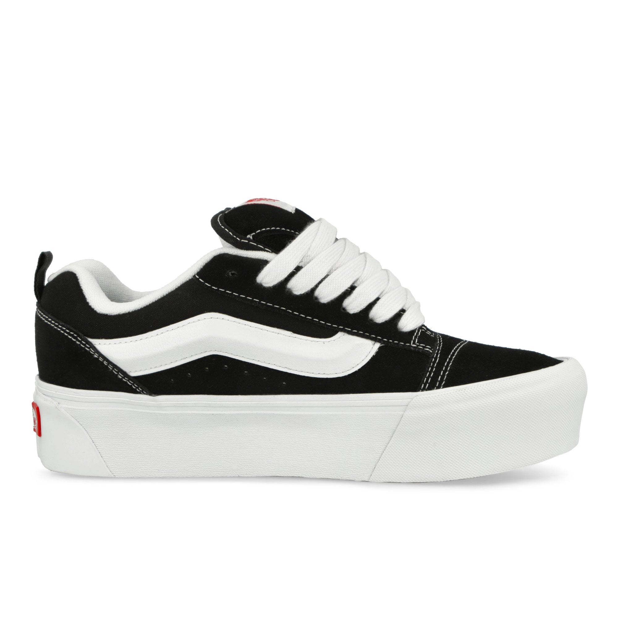 Vans Knu Stack Black / True White Low Top Sneakers Silhouette | Overkill