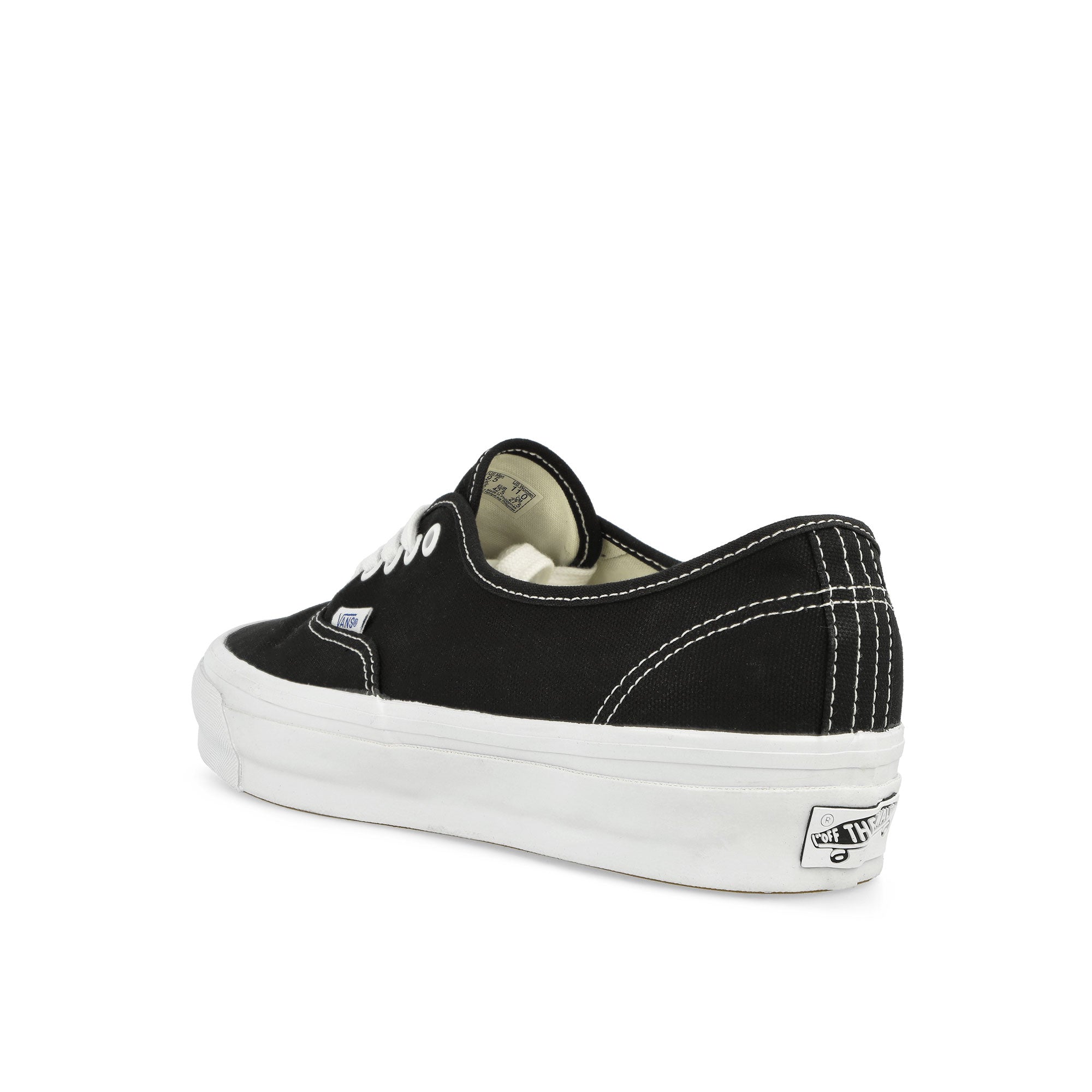 Vans LX Authentic Reissue 44 Black / White Low Top Sneakers Material | Overkill