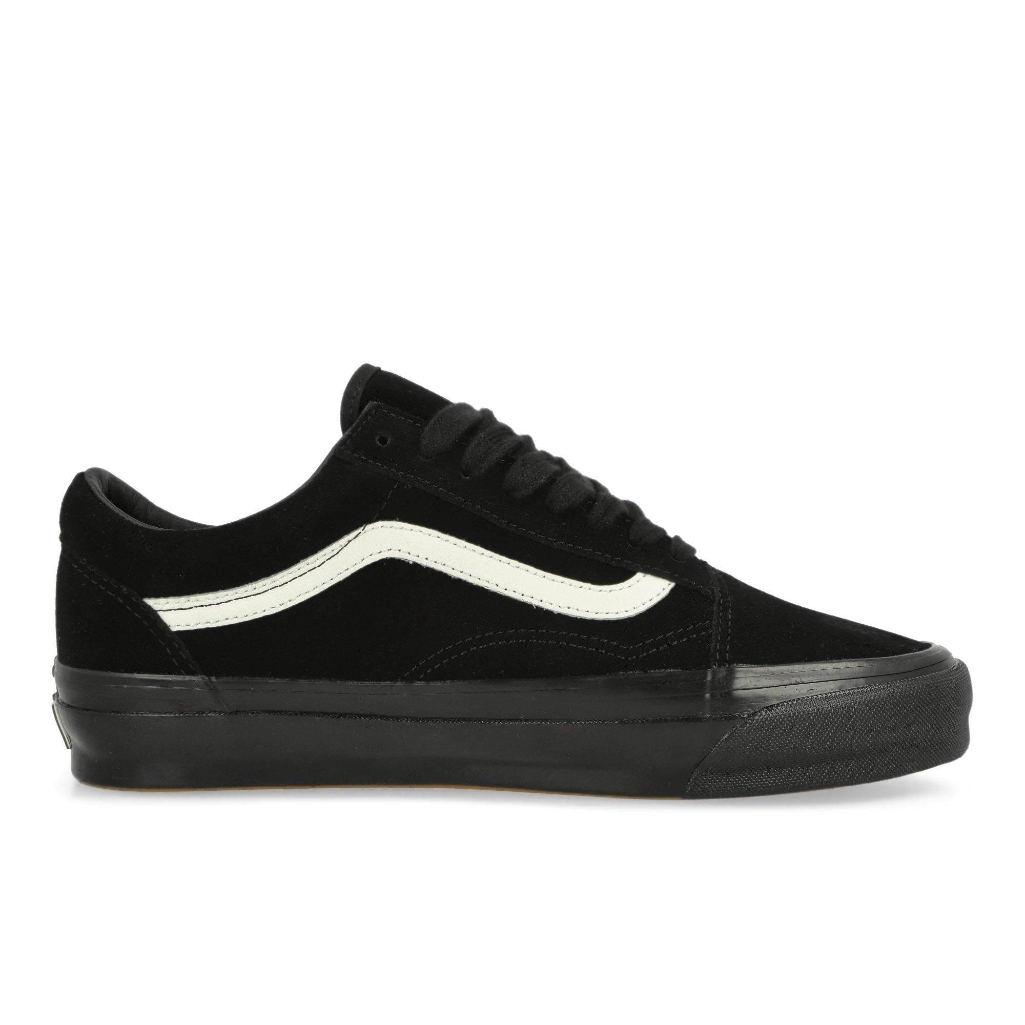 Vans LX Old Skool Suede Black / Black / White Low Top Sneakers Silhouette | Overkill