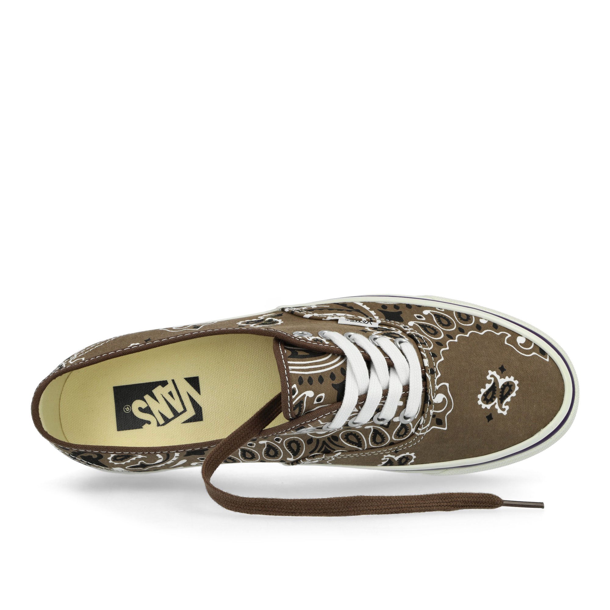 Vans LX Authentic 44 Bandana Bandana Brown / Purple Low Top Sneakers VN000D9NTUD1 Detailfoto | Overkill