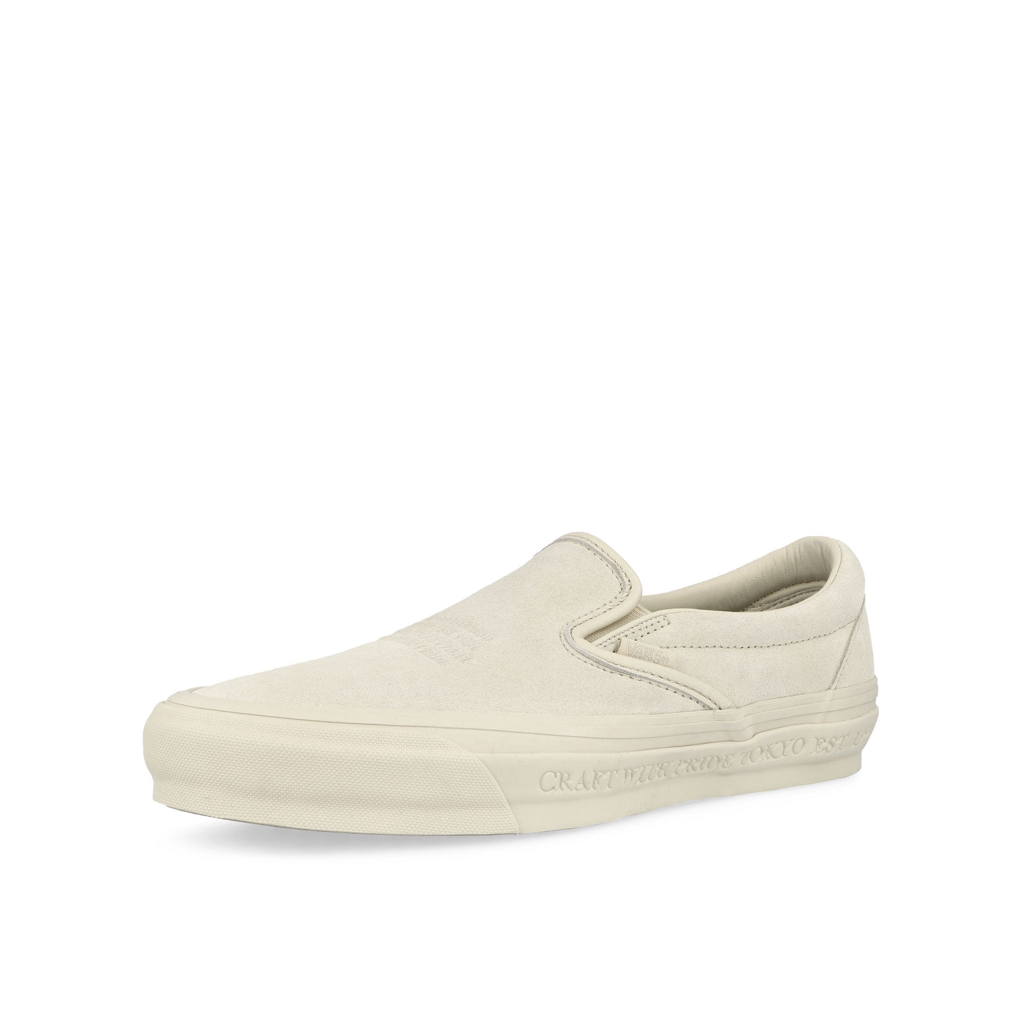 Vans OTW Classic Slip On 98 Natural Low Top Sneakers Close Up | Overkill