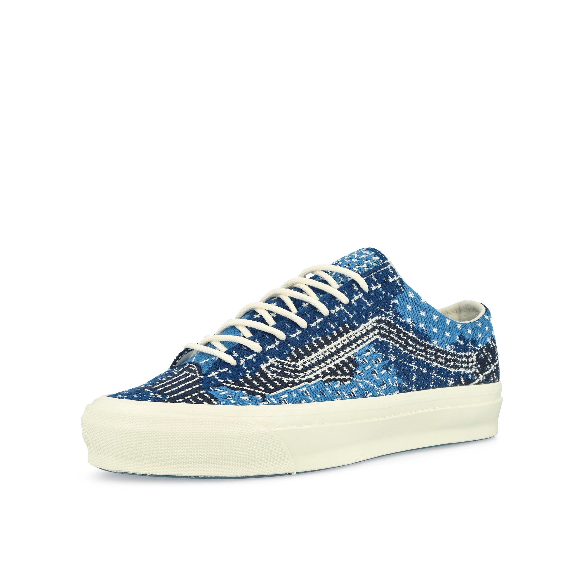 Vans LX Old Skool 36 EK Blue Low Top Sneakers Close Up | Overkill