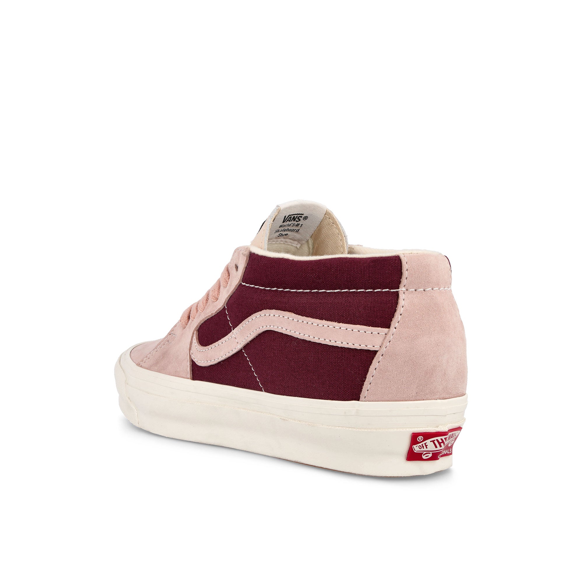 Vans Og Sk8-Mid LX Tri-Tone Rose Smoke Mid Top Sneakers Material | Overkill