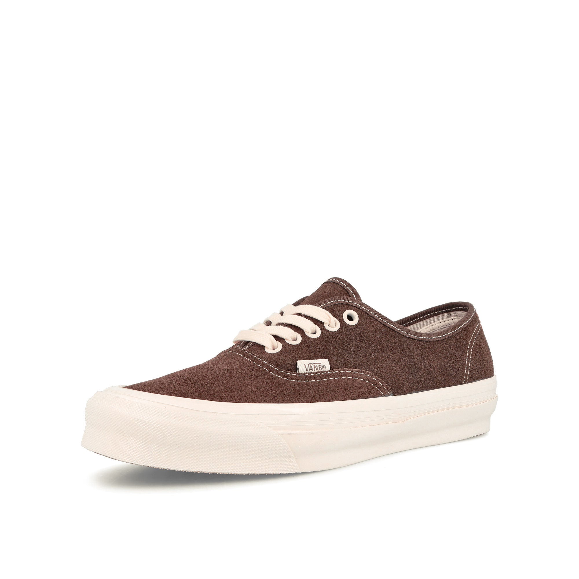 Vans Og Authentic L Medium Brown Low Top Sneakers Close Up | Overkill
