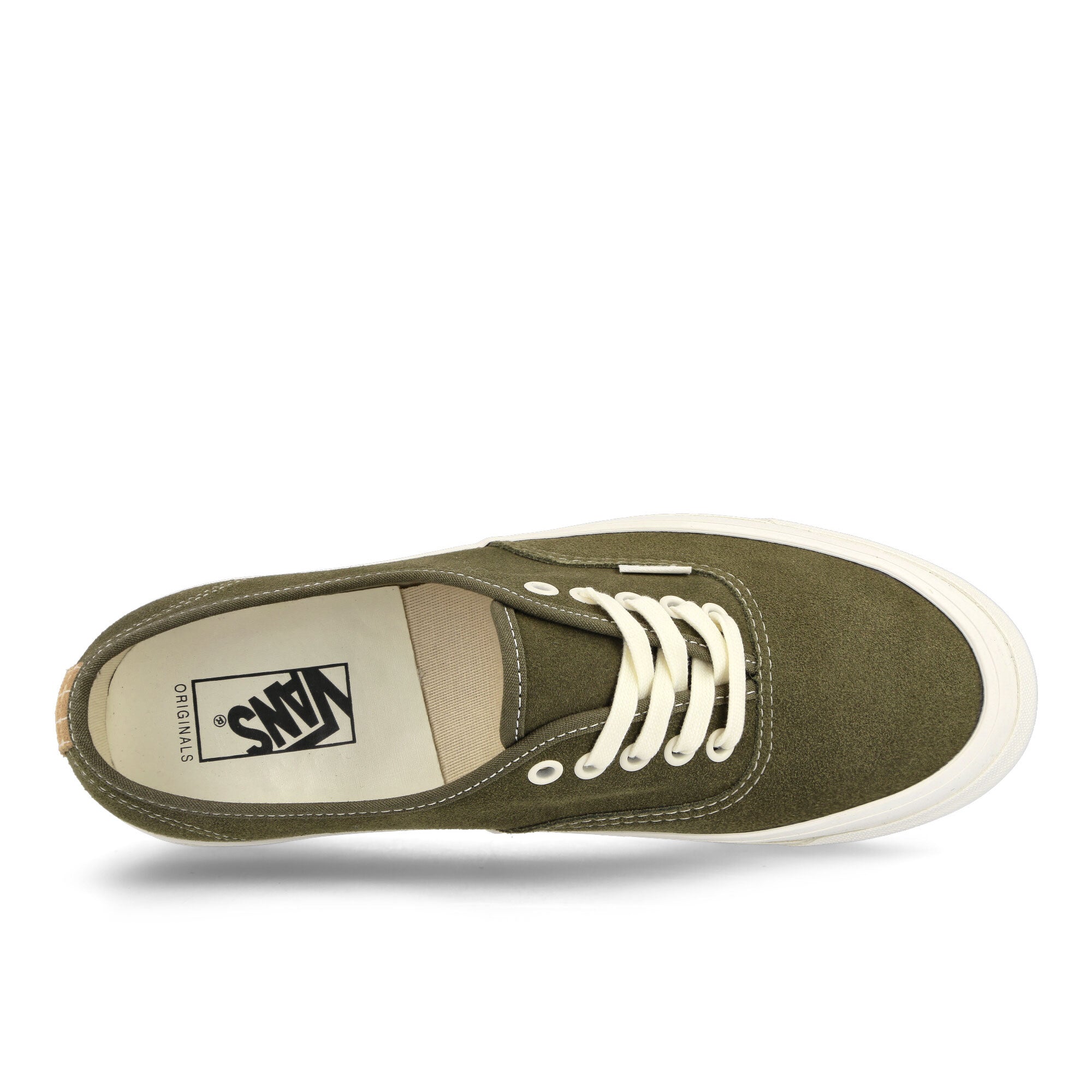 Vans Og Authentic L Dark Green Low Top Sneakers Detailfoto | Overkill