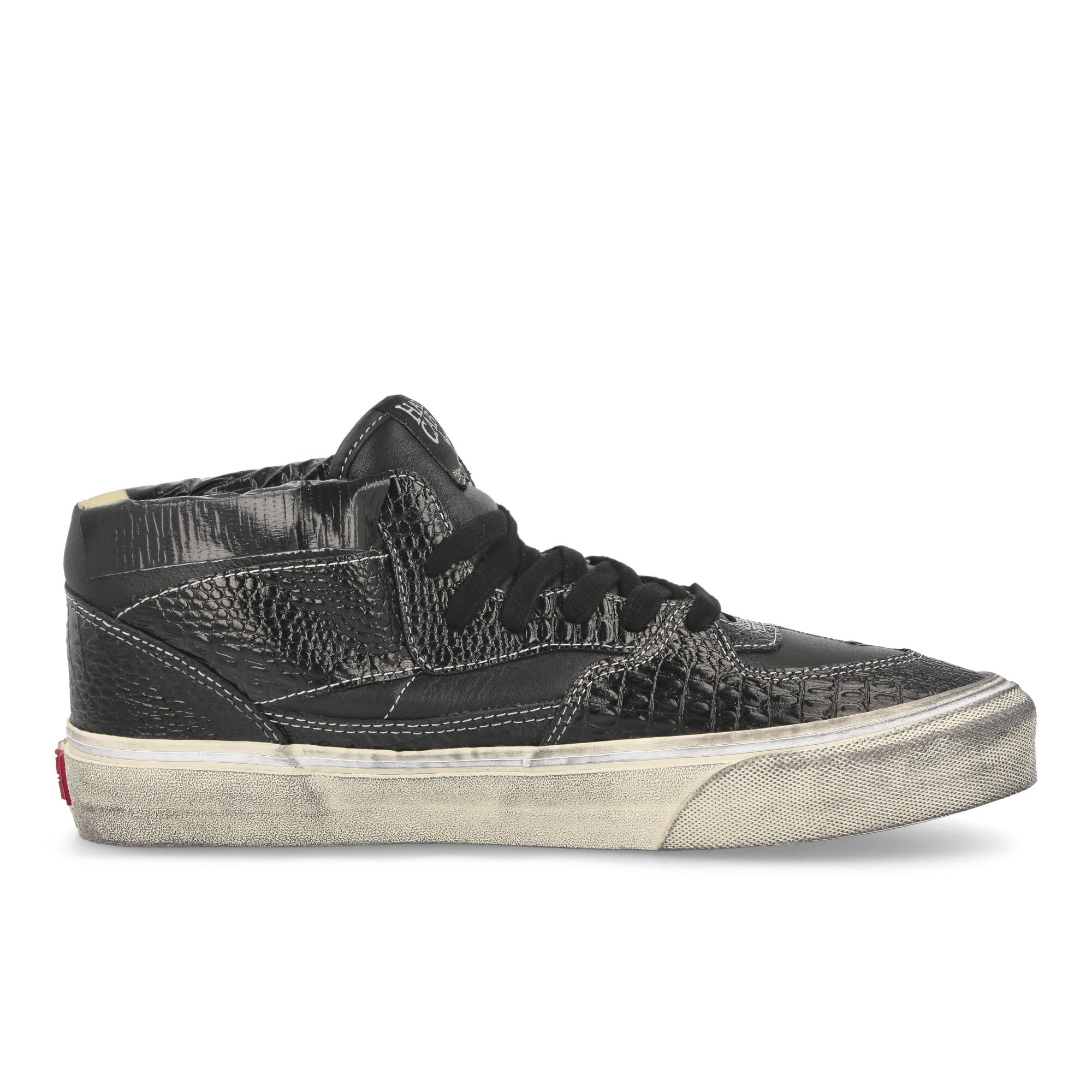 Vans Half Cab Ef VI Lux Duct Black Mid Top Sneakers Silhouette | Overkill