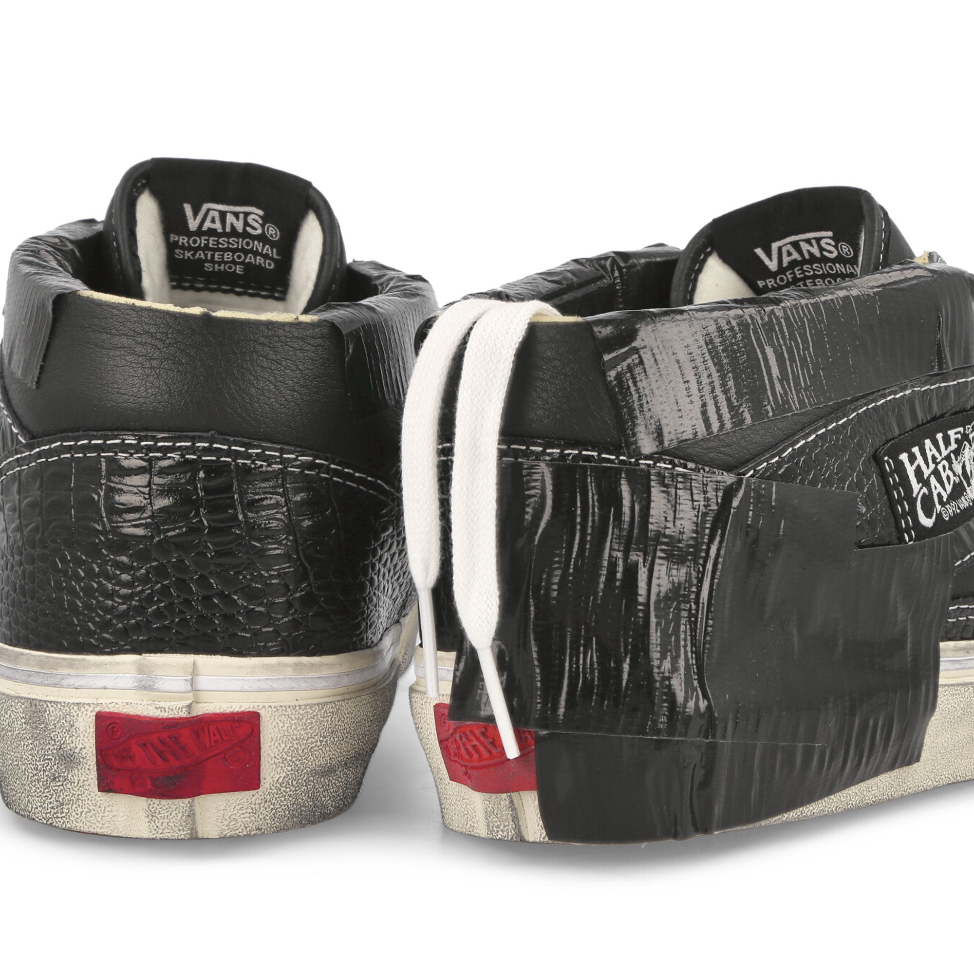Vans Half Cab Ef VI Lux Duct Black Mid Top Sneakers Detailfoto | Overkill